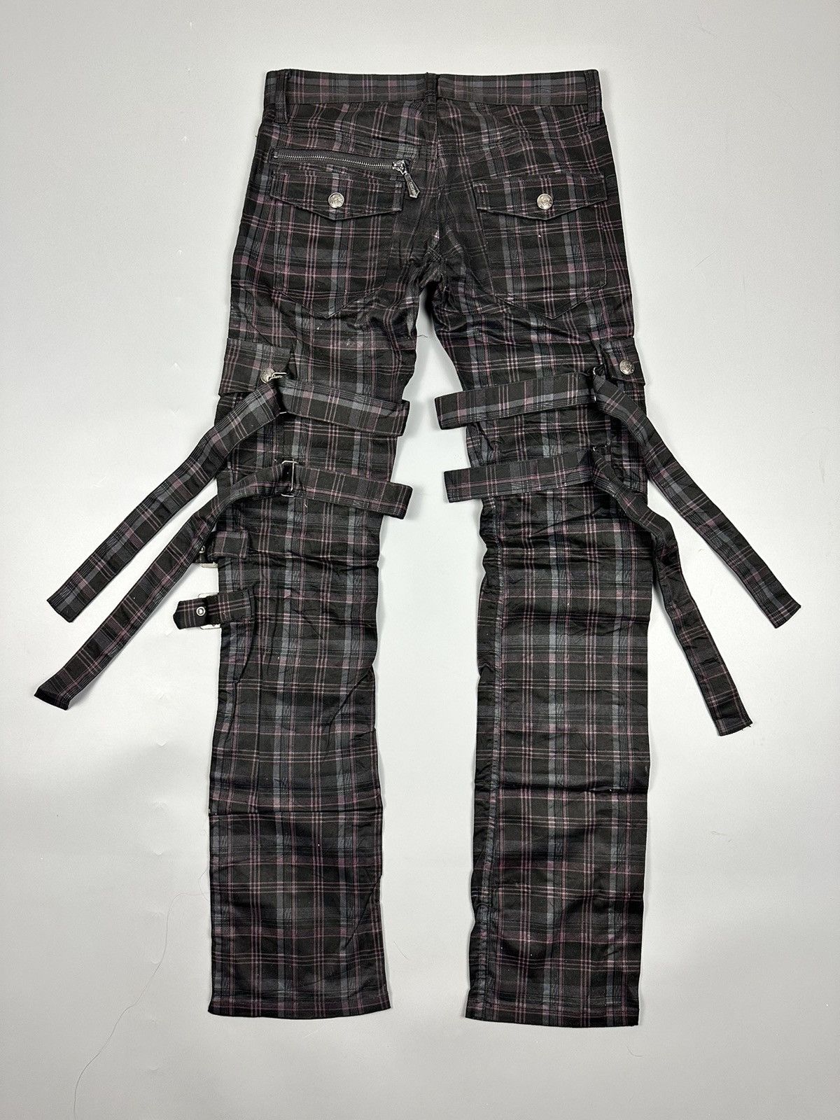Seditionaries Vintage Bernings-Sho Punk Bondage Cargo Pants Size US 30 / EU 46 - 2 Thumbnail