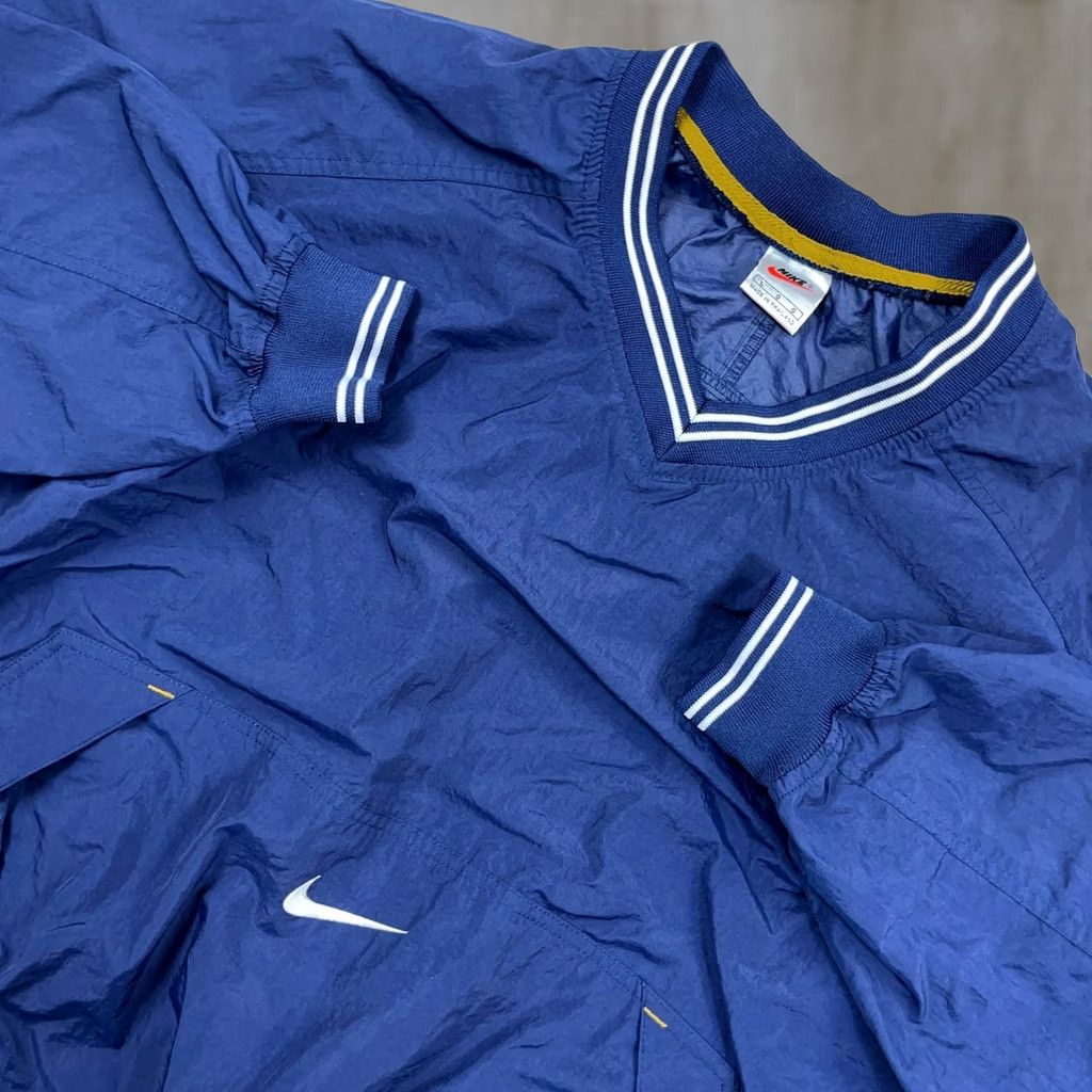 Nike Vintage Nike Jacket Men Large Blue Pullover Windbreaker Center Swoosh 90s Unline Size US L / EU 52-54 / 3 - 1 Thumbnail