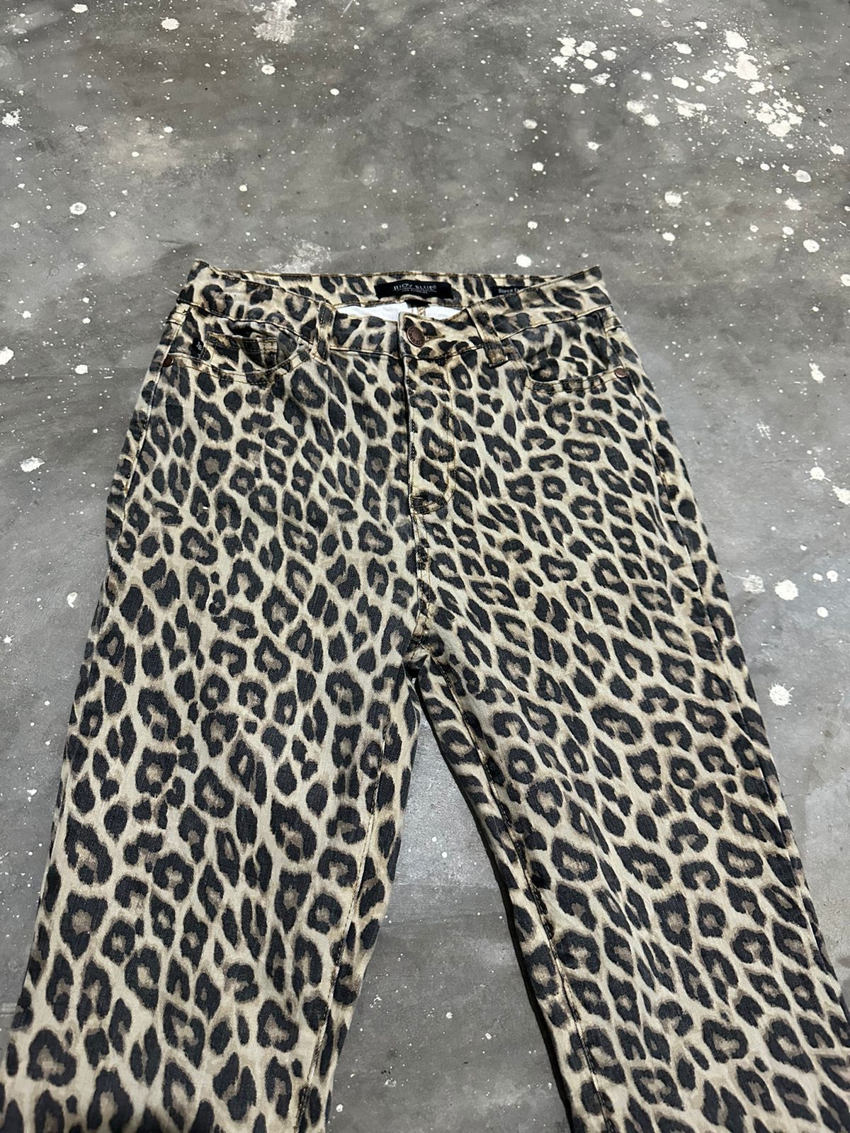 Other Judy Blue Super Flare Leopard Pants Size US 28 / EU 44 - 2 Thumbnail
