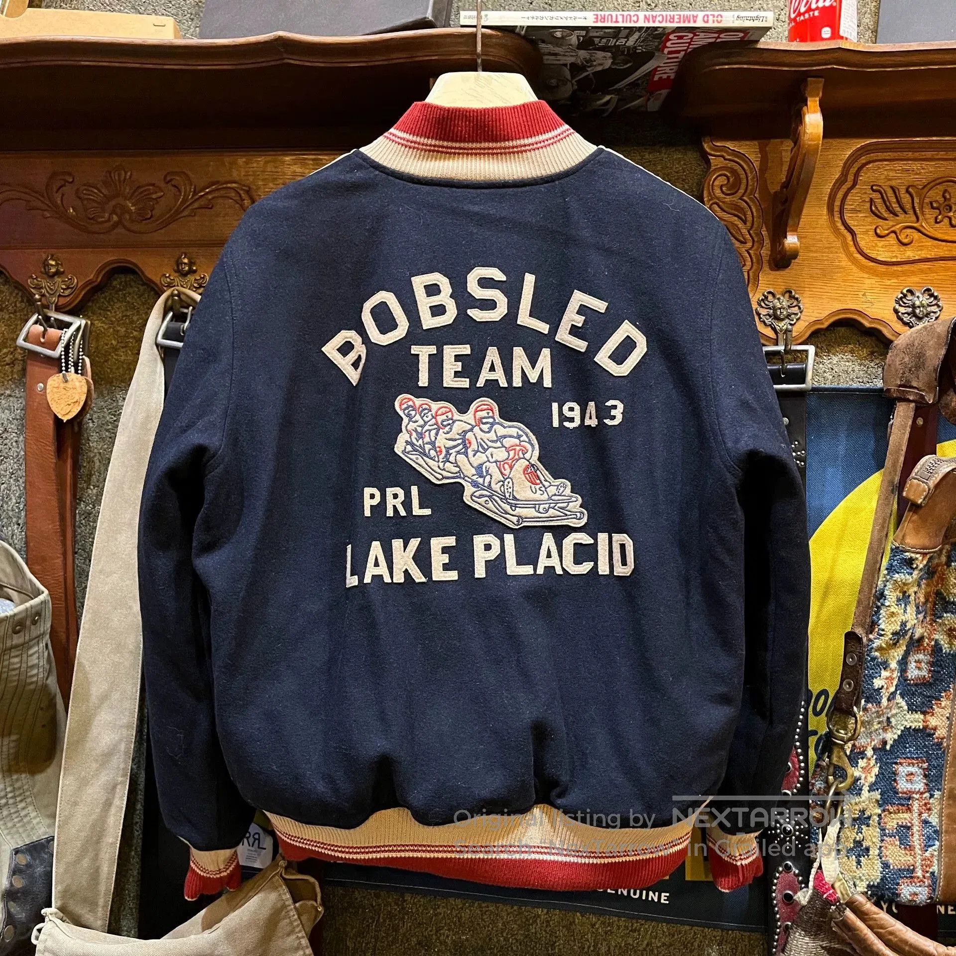 RRL Ralph Lauren Double RL Ralph Lauren Wool Baseball Jacket. Size US M / EU 48-50 / 2 - 2 Thumbnail