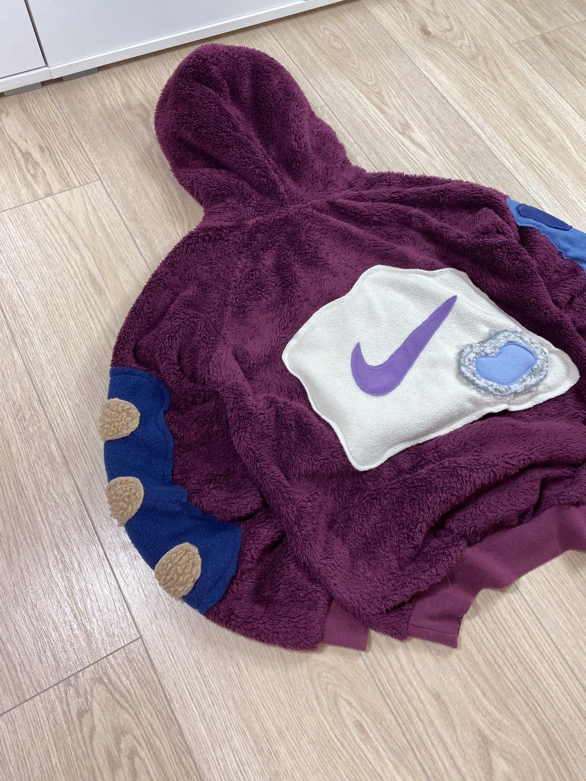 Nike × Vintage Vintage Nike Custom UFO Center Swoosh Oversize Hoodie Y2K UK Size US S / EU 44-46 / 1 - 7 Thumbnail