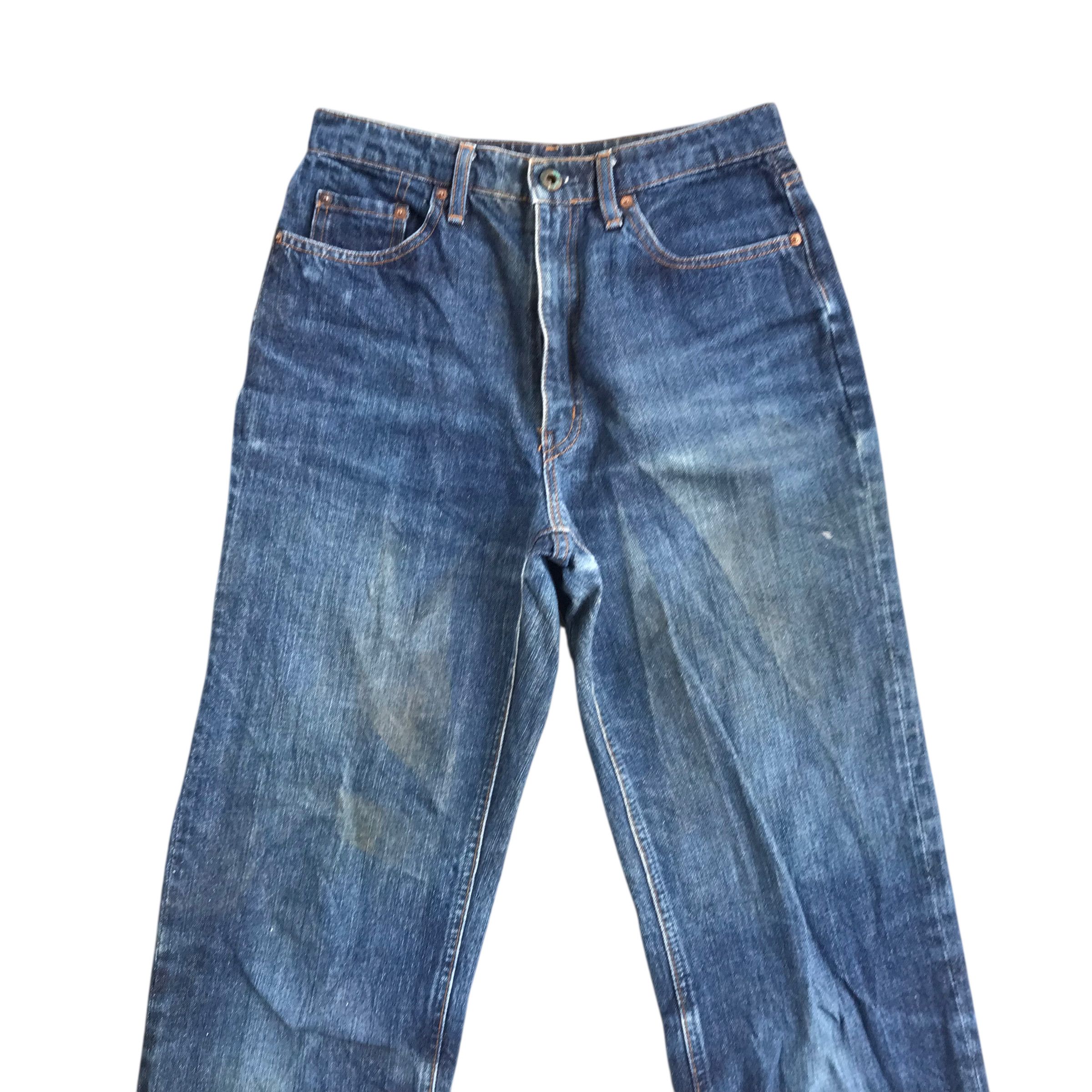 Tornado Mart FLARE!!Vintage 70s Big John Denim Zipper Talon-Size 27 Size US 27 - 2 Thumbnail