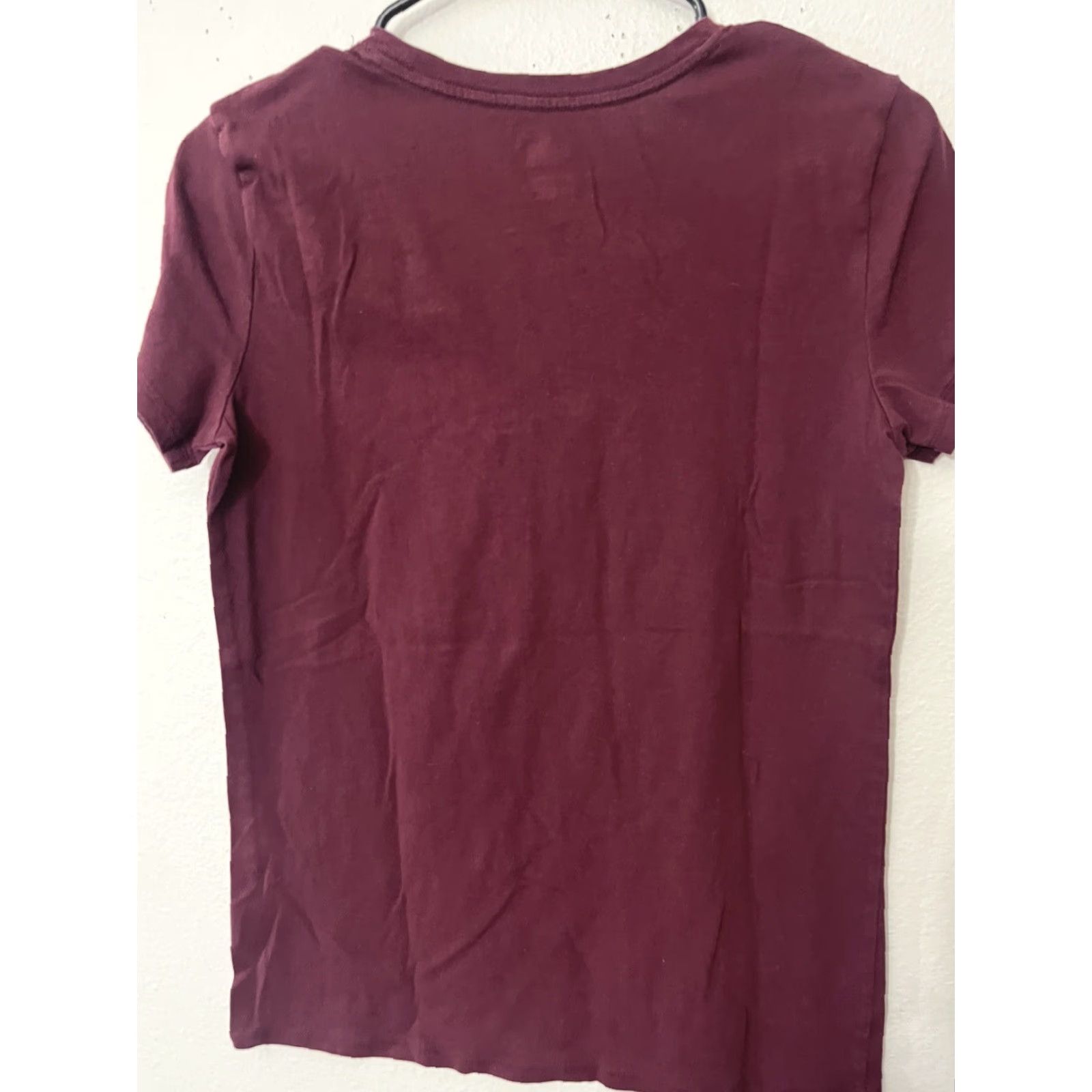 Victoria's Secret VINTAGE Victoria's Secret PINK T-Shirt Shirt XS Maroon Logo Short Sleeve 100% Cotton Women's Regular Modern Basic Size XS / US 0-2 / IT 36-38 - 2 Thumbnail