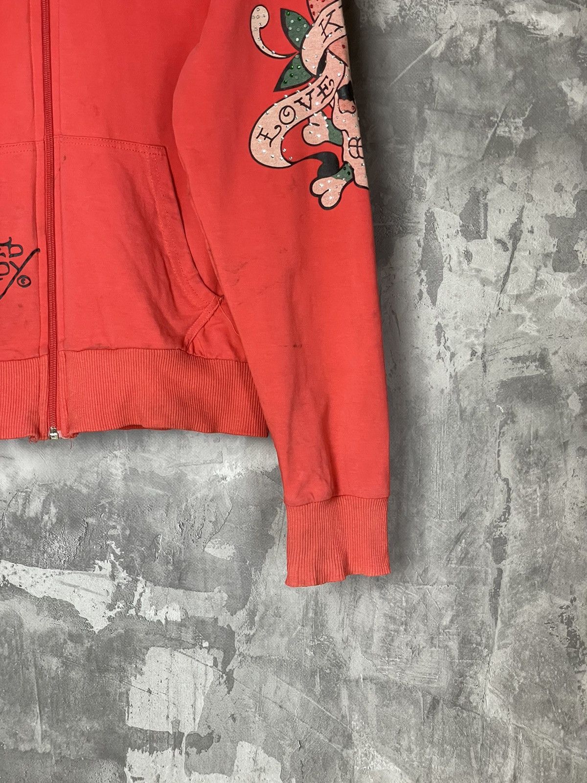Christian Audigier × Ed Hardy × Japanese Brand Christian Audigier Ed Hardy Zip up Hoodie rare Size S / US 4 / IT 40 - 6 Thumbnail