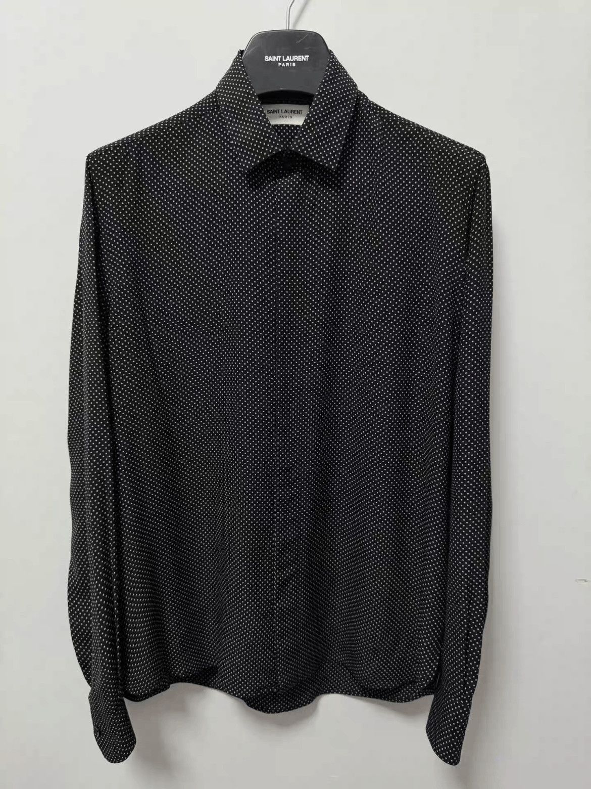Saint Laurent Paris Sz 38 Saint Laurent Paris 21SS Dots Shirt-2508 Size US M / EU 48-50 / 2 - 1 Thumbnail
