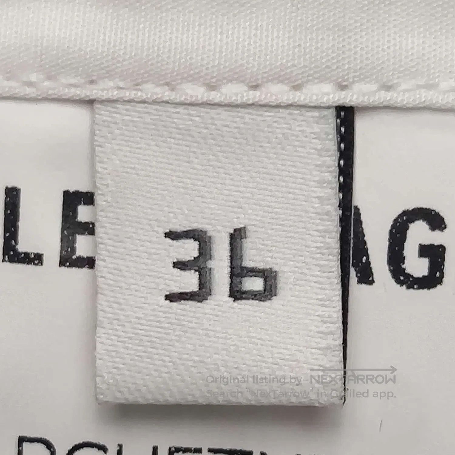 Balenciaga Balenciaga White Cotton Spread Collar Shirt XXXS. Size US XXS / EU 40 - 6 Thumbnail
