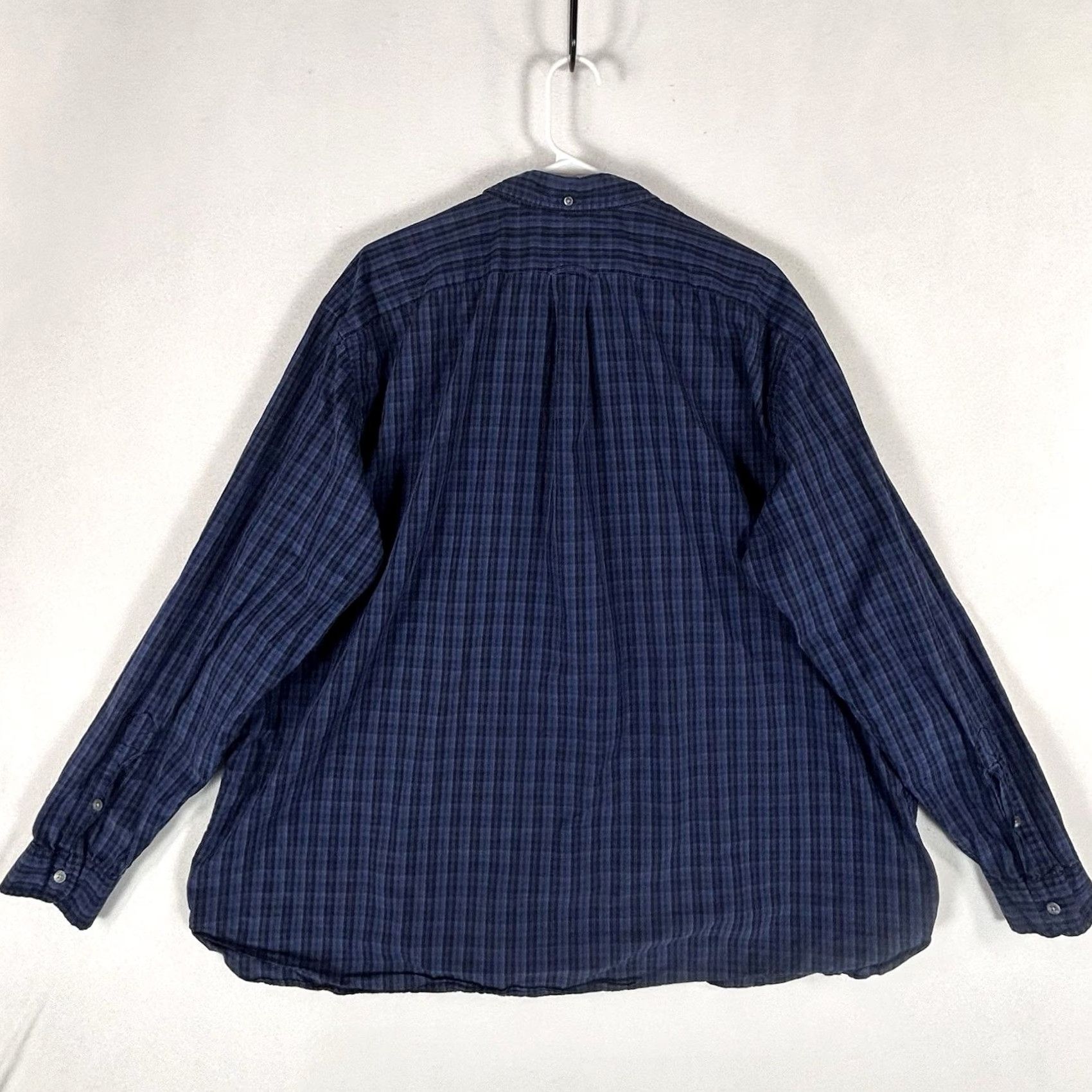 Ralph Lauren Ralph Lauren Big & Tall 2XB Blue Plaid Long Sleeve Button-Up Shirt Mens Casual Preppy Button-Down Collared Size US XXL / EU 58 / 5 - 6 Thumbnail