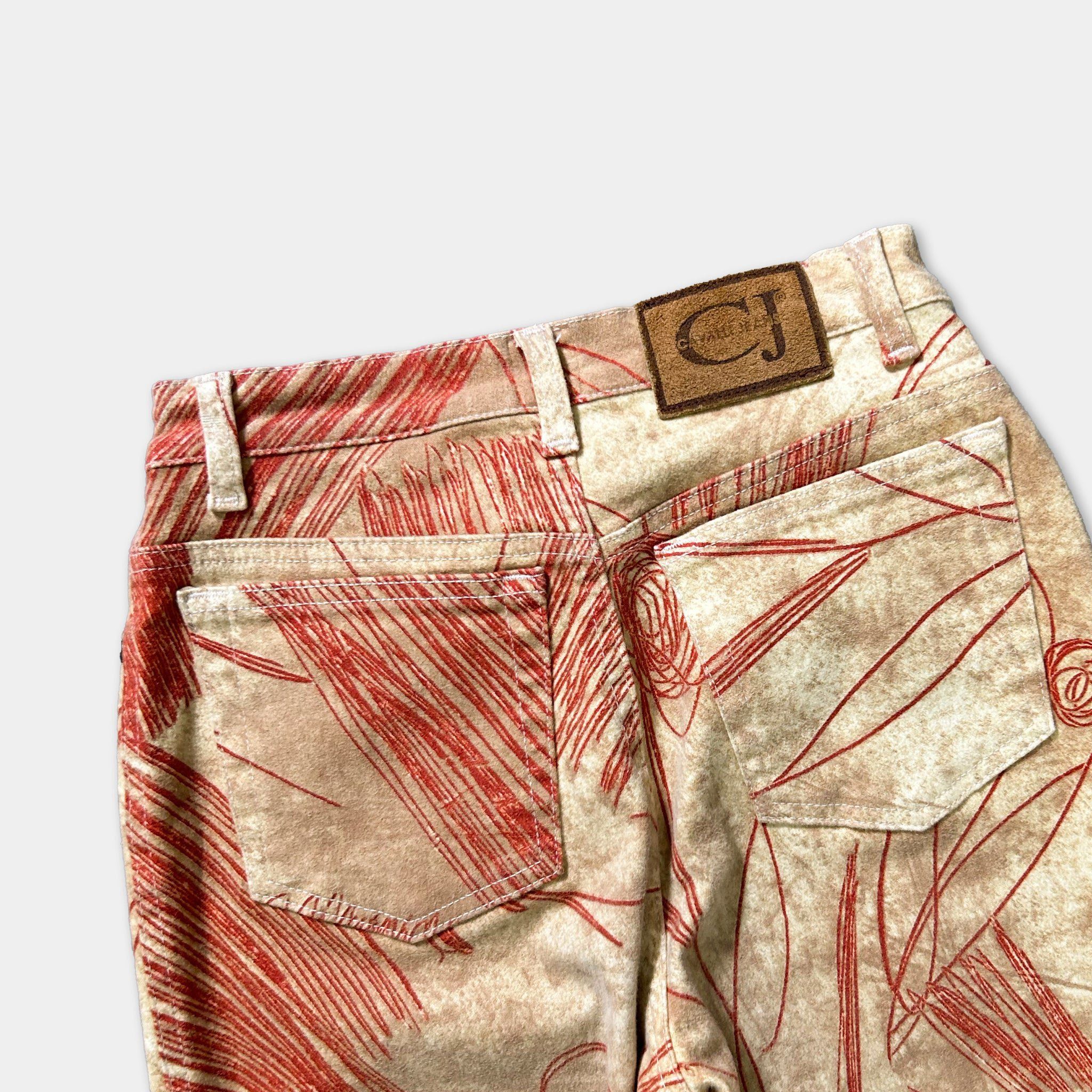Just Cavalli Just Cavalli 00's Floral Print Jeans Size US 29 - 6 Thumbnail