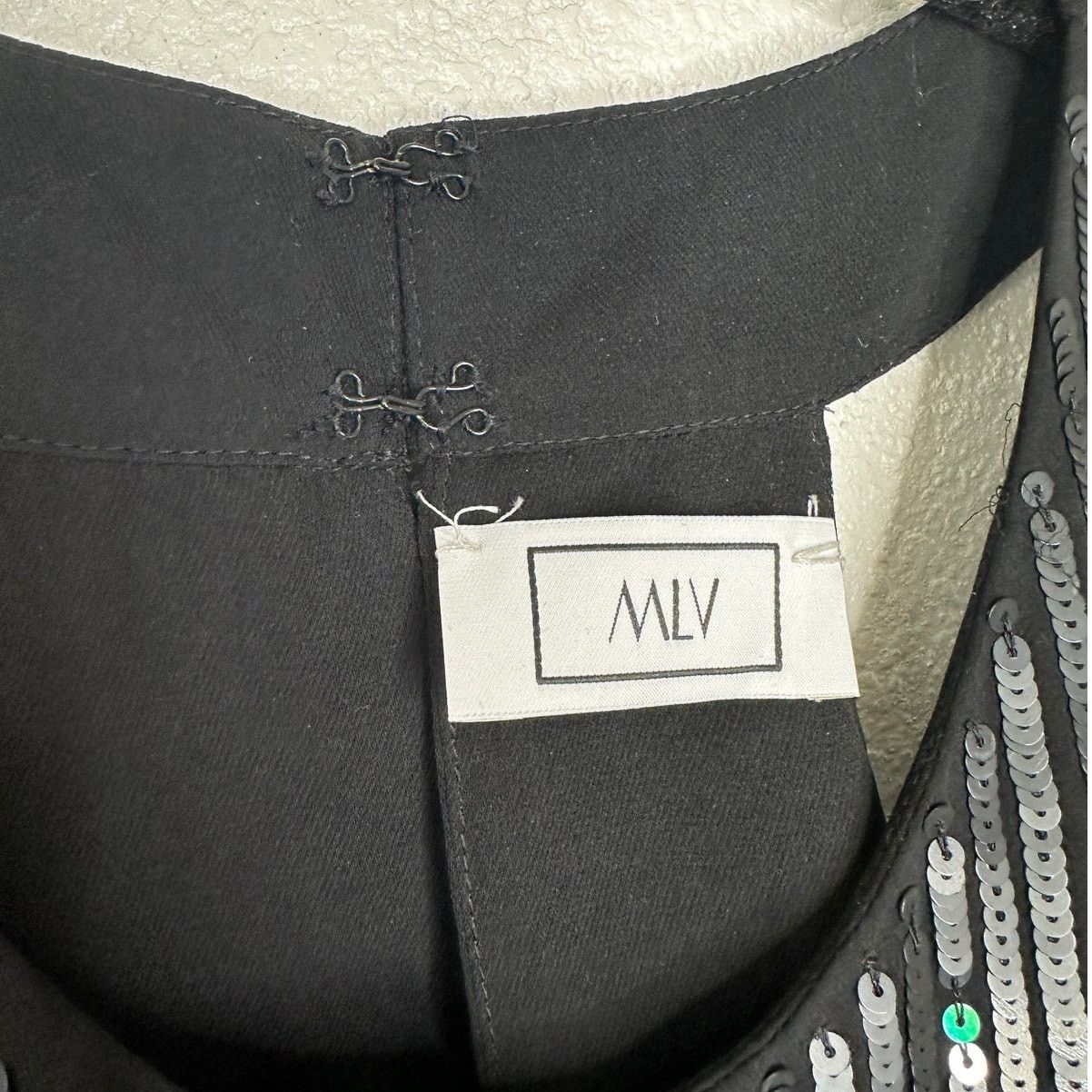 Other MLV Black Sequin Beads Sleeveless Keyhole Back Tank Blouse M Size M / US 6-8 / IT 42-44 - 5 Thumbnail