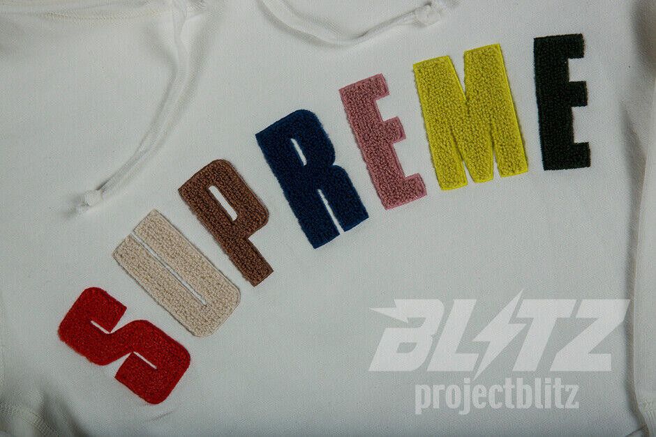 Supreme SS17 SUPREME CHENILLE ARC LOGO HOODED SWEATSHIRT HOODIE Size US M / EU 48-50 / 2 - 2 Thumbnail