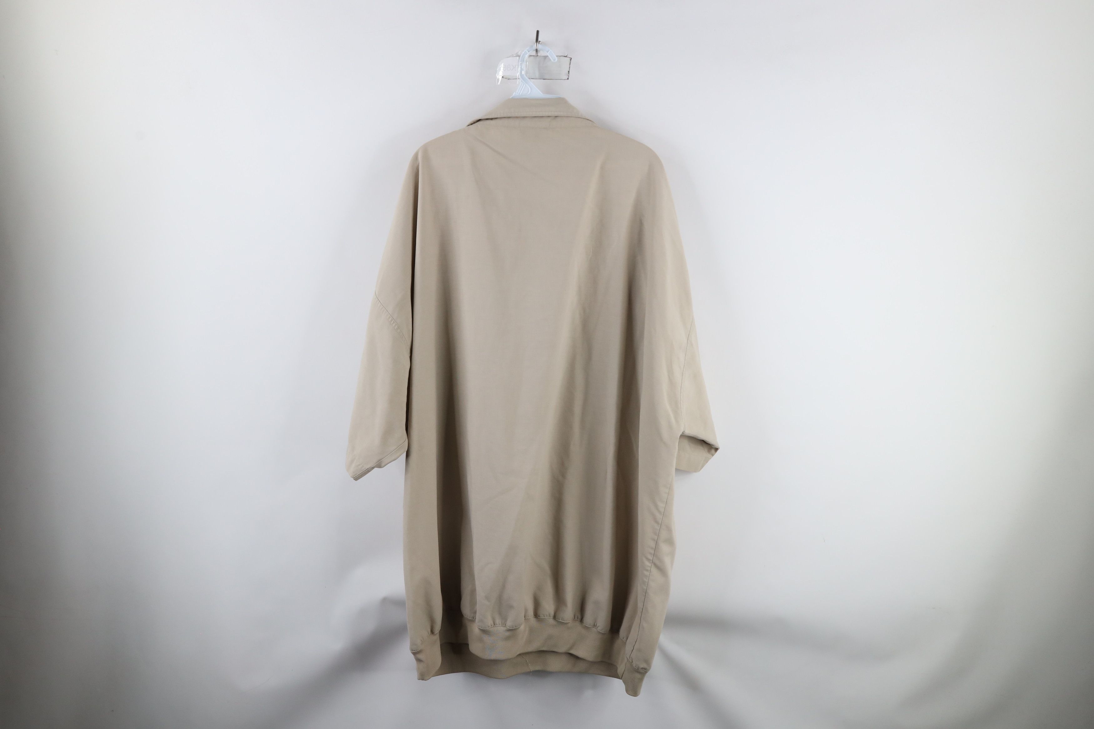 Vintage Vintage 90s Streetwear Ribbed Pullover Polo Shirt Beige Size US XXL / EU 58 / 5 - 9 Thumbnail