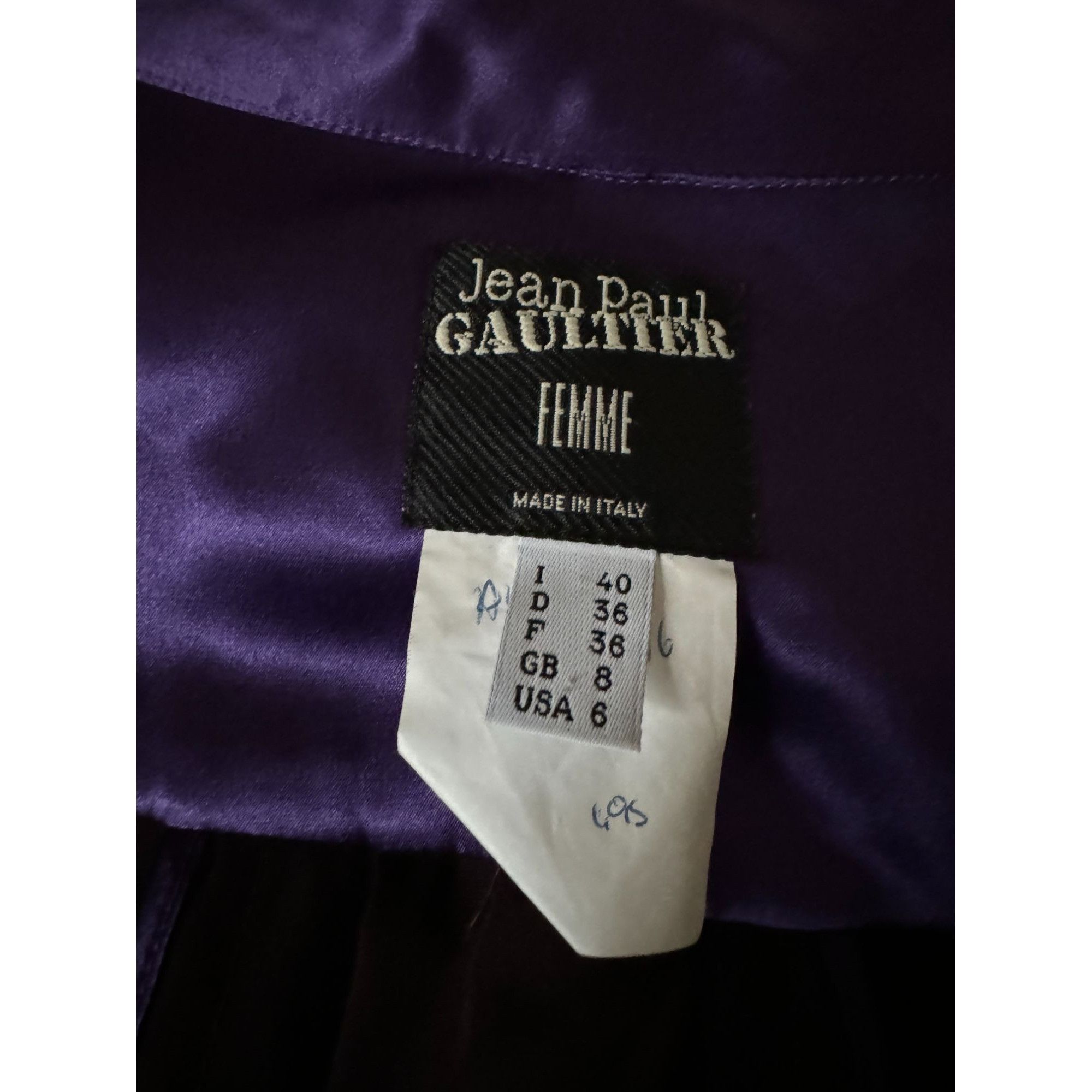 Jean Paul Gaultier 1990s Brown Wool Skirt Suit Size S / US 4 / IT 40 - 8 Thumbnail