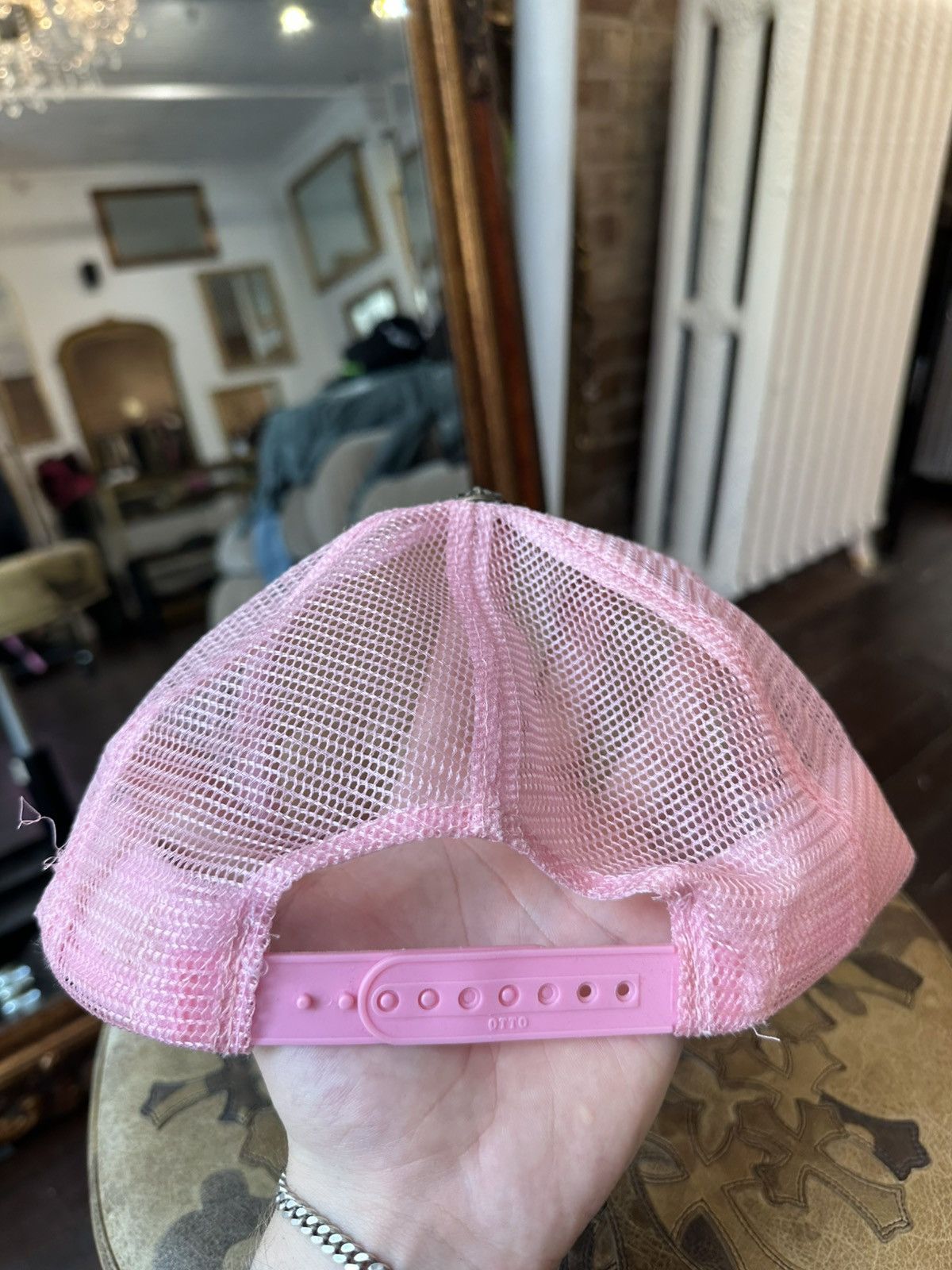 Chrome Hearts Pink CHNY Trucker Hat Size ONE SIZE - 2 Thumbnail