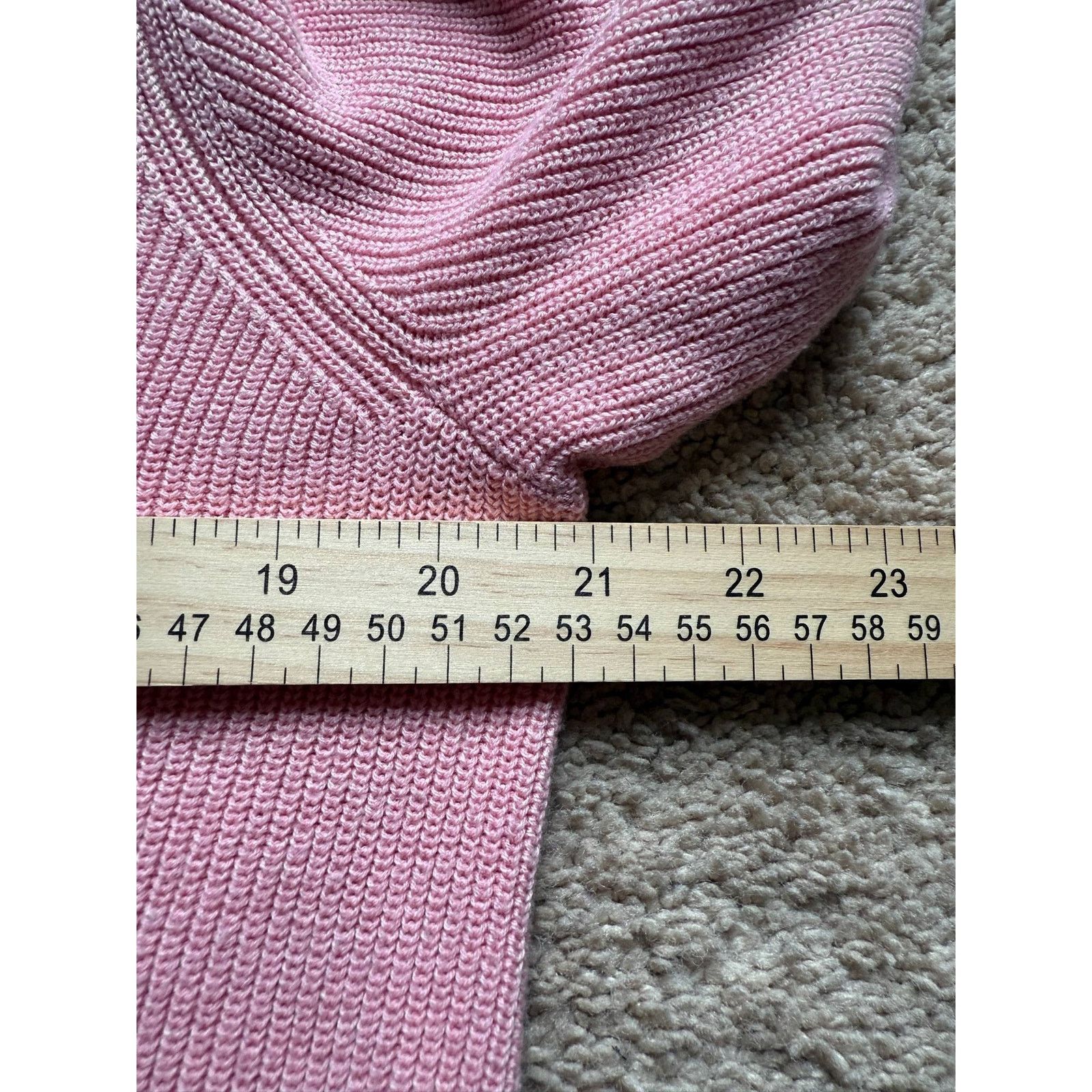 Other J.Jill Long Sleeve V-Neck Knit Pullover Sweater Pink Women S Size S / US 4 / IT 40 - 7 Thumbnail