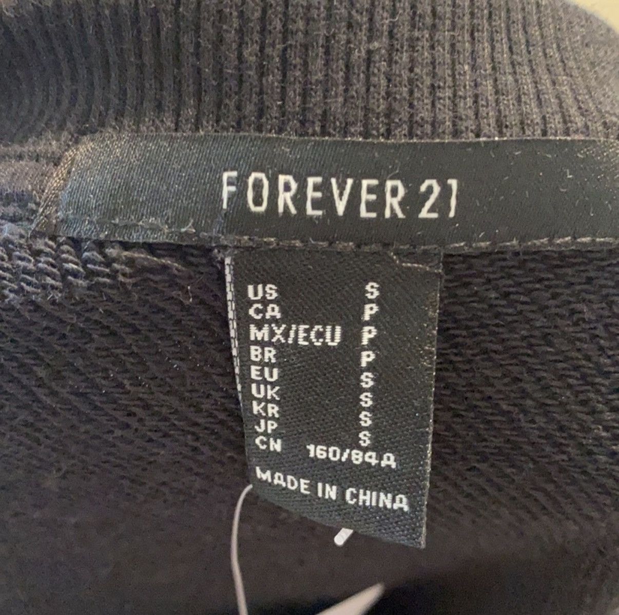 Forever 21 Forever 21 Black Sweatshirt Dress with Details Size S MWT Size S / US 4 / IT 40 - 6 Thumbnail