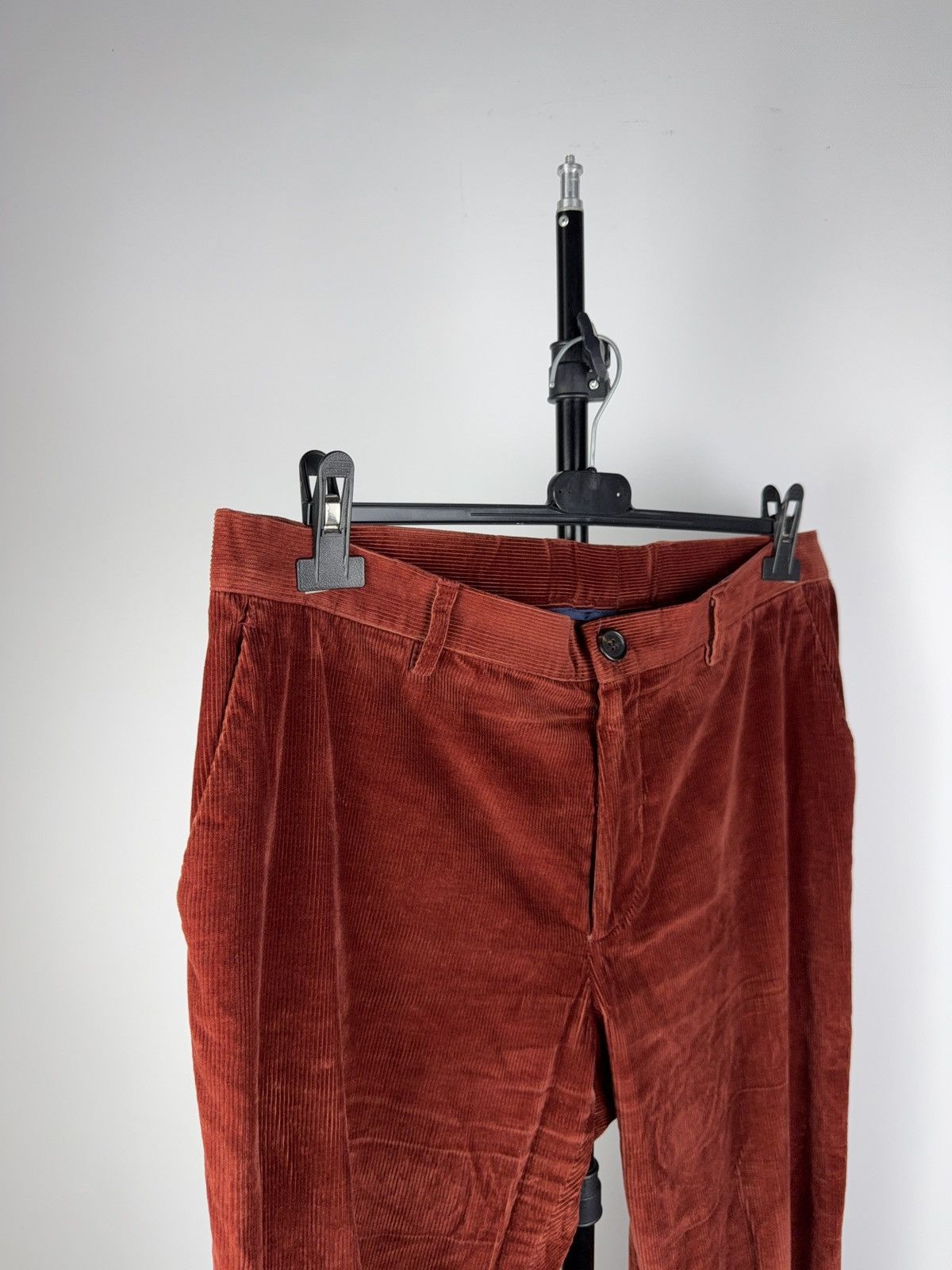Etro Luxury Etro Slim Fit Corduroy Pants Rust Red Italian Luxury Size US 36 / EU 52 - 4 Thumbnail