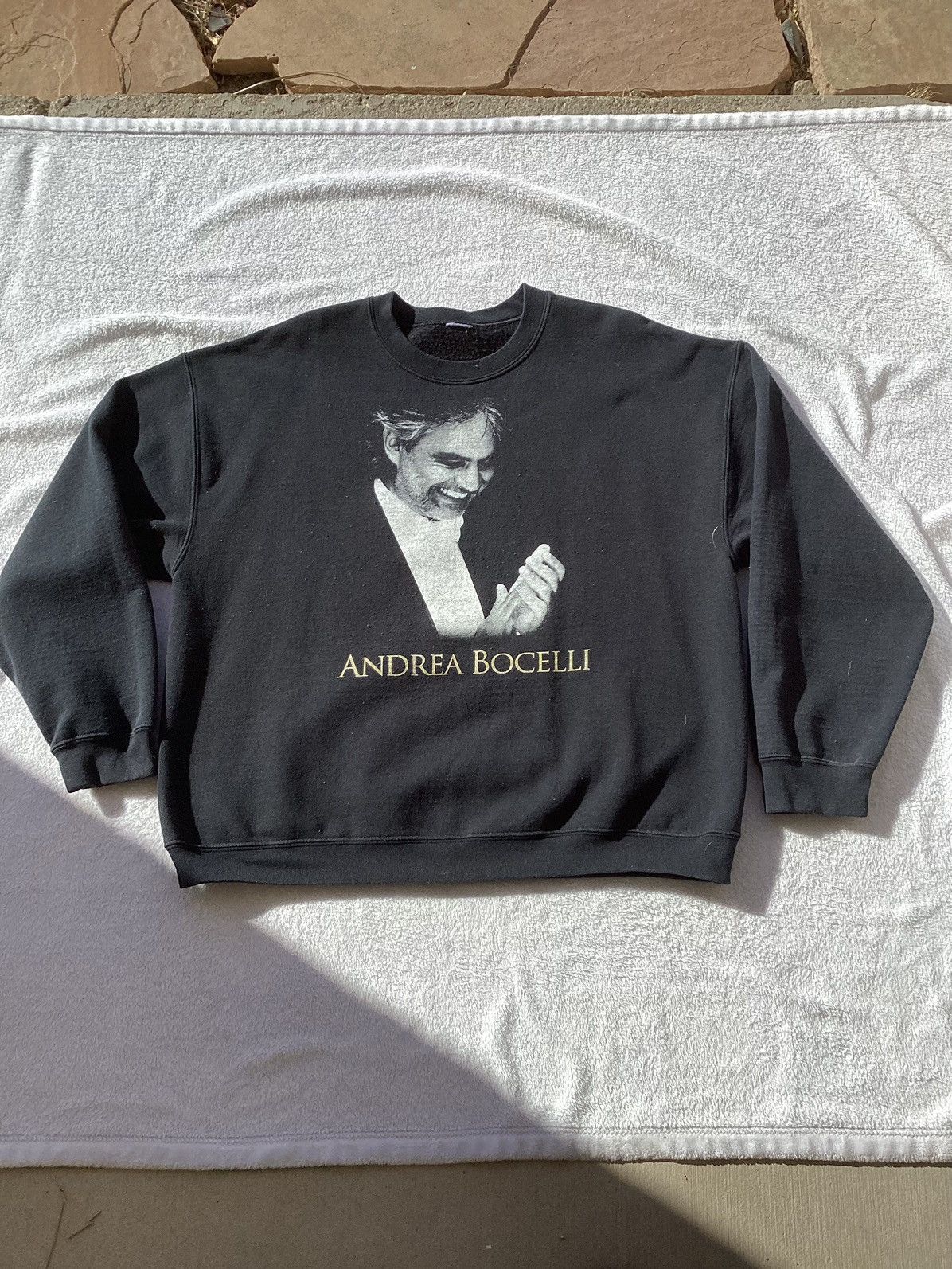 Band Tees × Vintage Vintage 90s musician Andrea Bocelli Band Tee / crewneck Size US XL / EU 56 / 4 - 1 Thumbnail