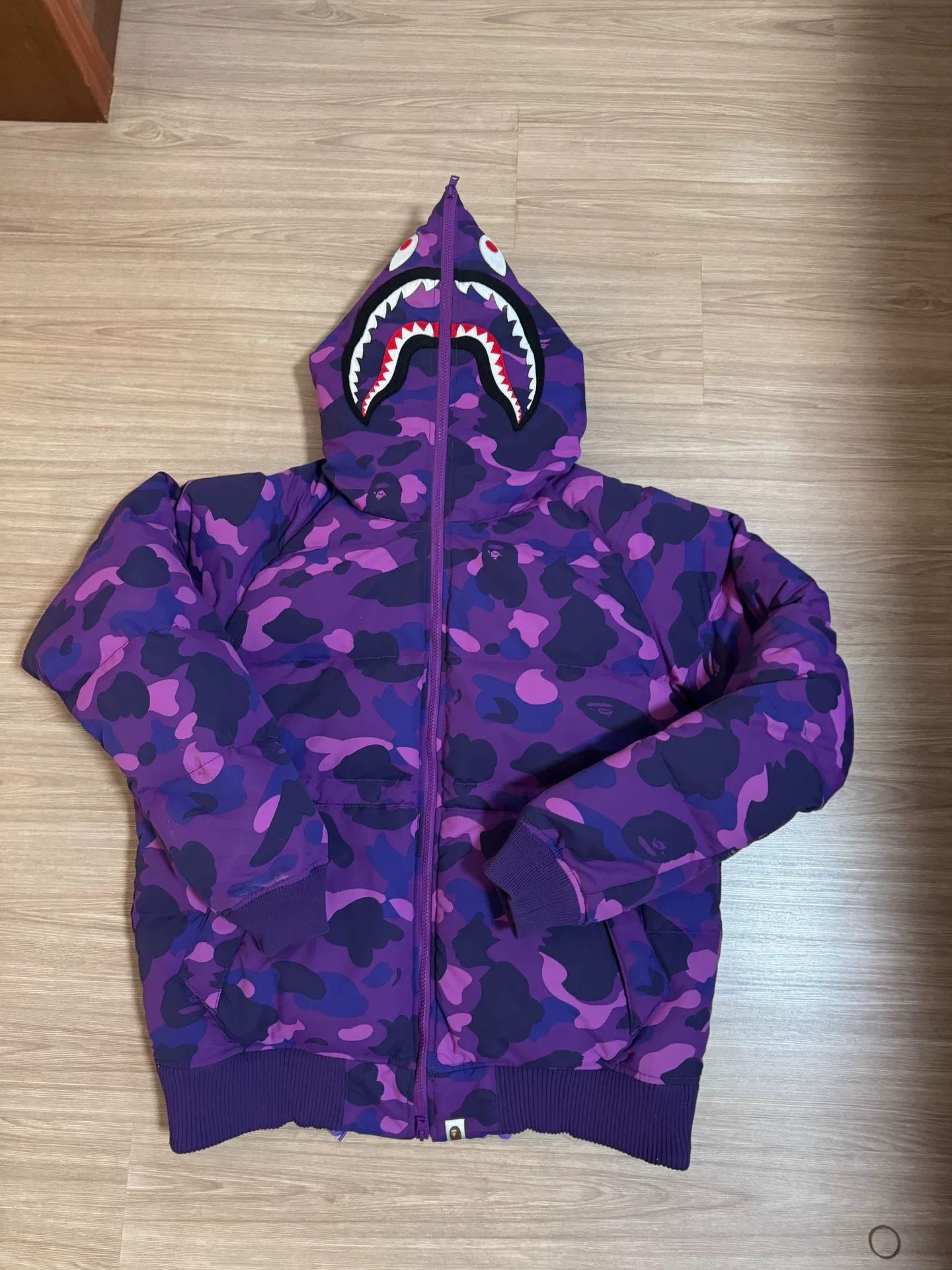 Bape Bape Shark Black Heavy Coat XL Men Size US XL / EU 56 / 4 - 1 Thumbnail