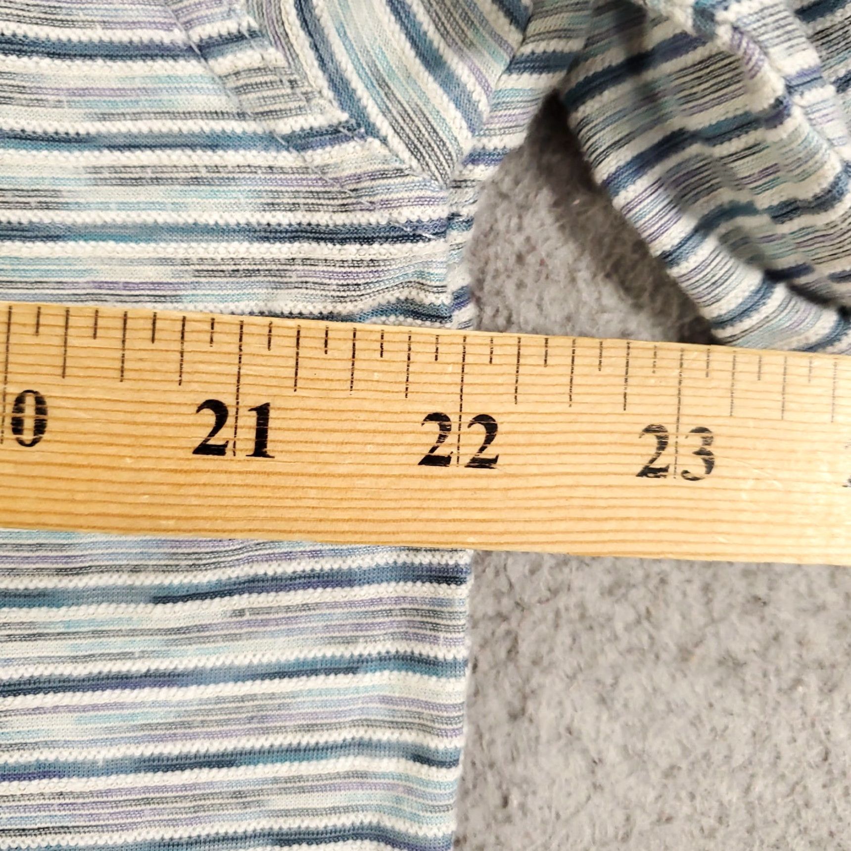 Vintage VINTAGE Raffi Polo Shirt Mens Large White Blue Striped Cotton Pullover Lightweight Classic Golf Size US L / EU 52-54 / 3 - 3 Thumbnail