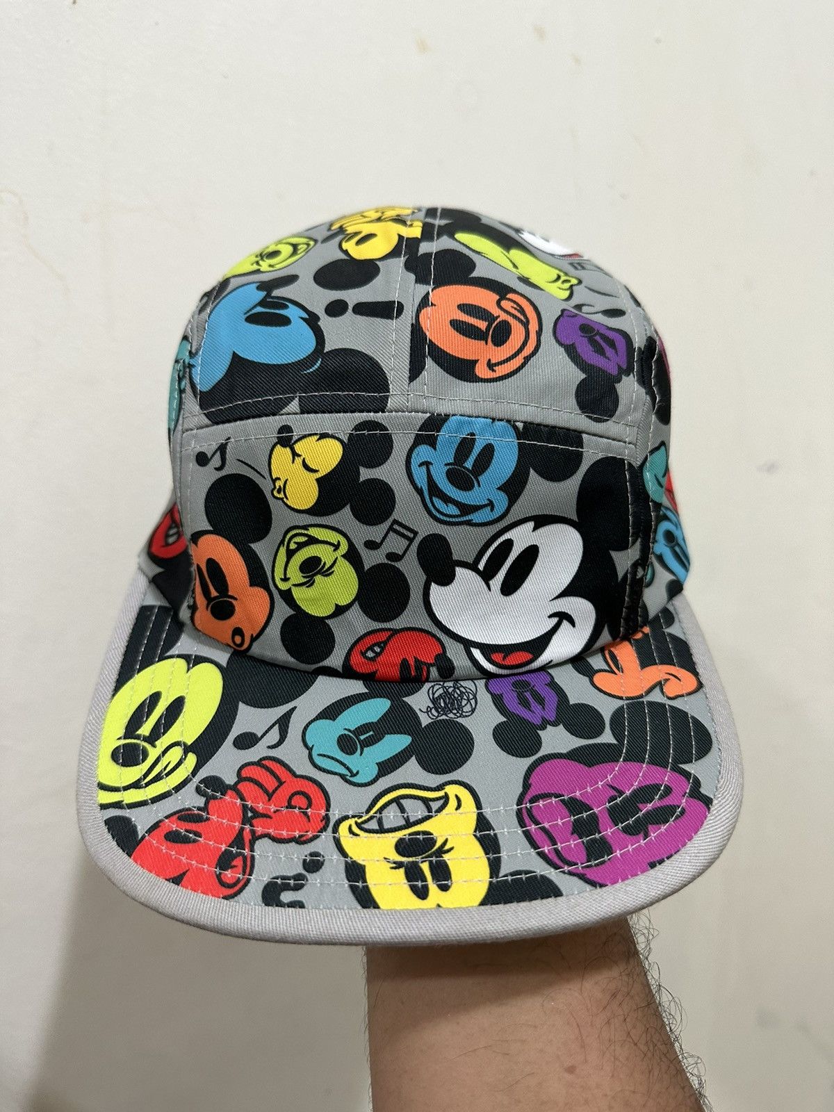 Mickey Mouse 🔥Rare🔥Mickey Mouse Full Printed Camp Hat Size ONE SIZE - 2 Thumbnail