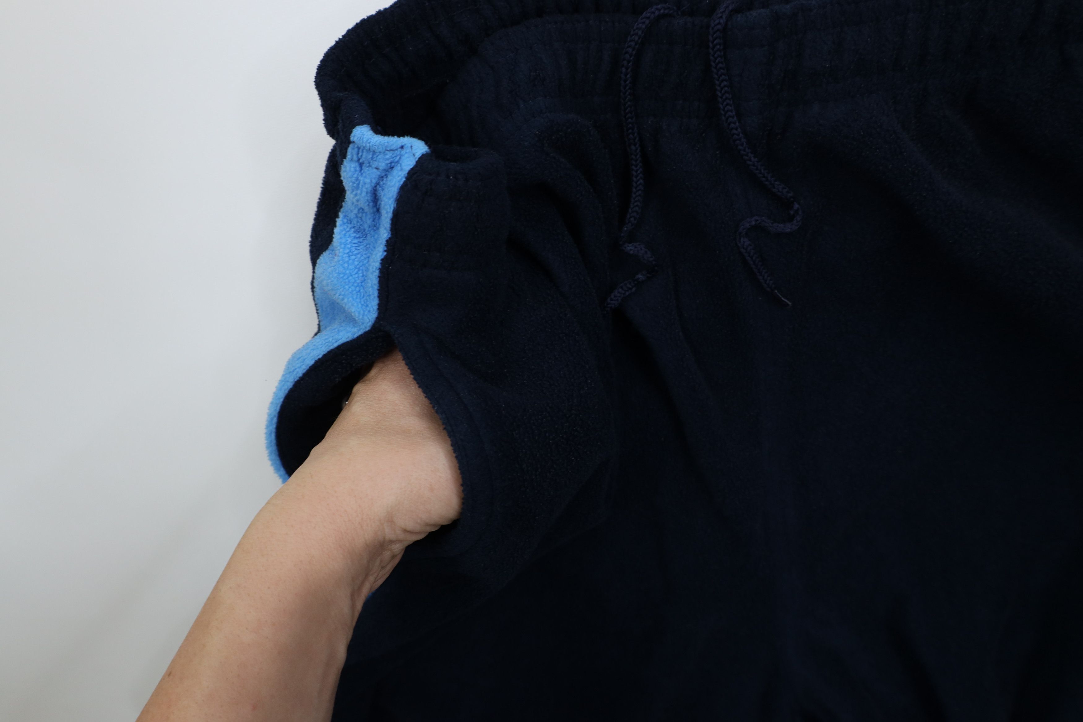 Vintage Vintage 90s Y2K Wilson Wide Leg Fleece Cargo Sweatpants Blue Size US 44 / EU 60 - 10 Thumbnail