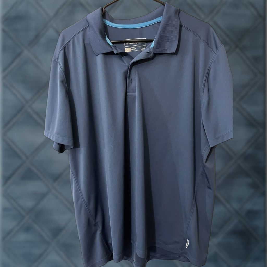 Eddie Bauer Eddie Bauer Polo Shirt Mens XL Golf Short Sleeve Blue Lightweight Casual Motion Size US XL / EU 56 / 4 - 1 Thumbnail