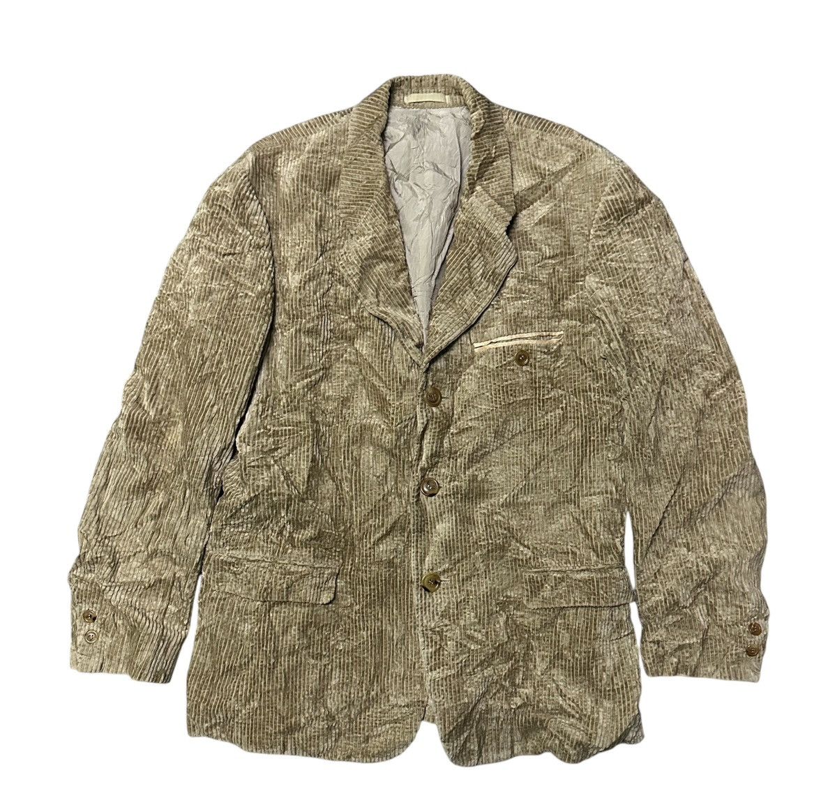 Issey Miyake Issey Miyake Men Corduroy coat blazer M Size US M / EU 48-50 / 2 - 1 Thumbnail