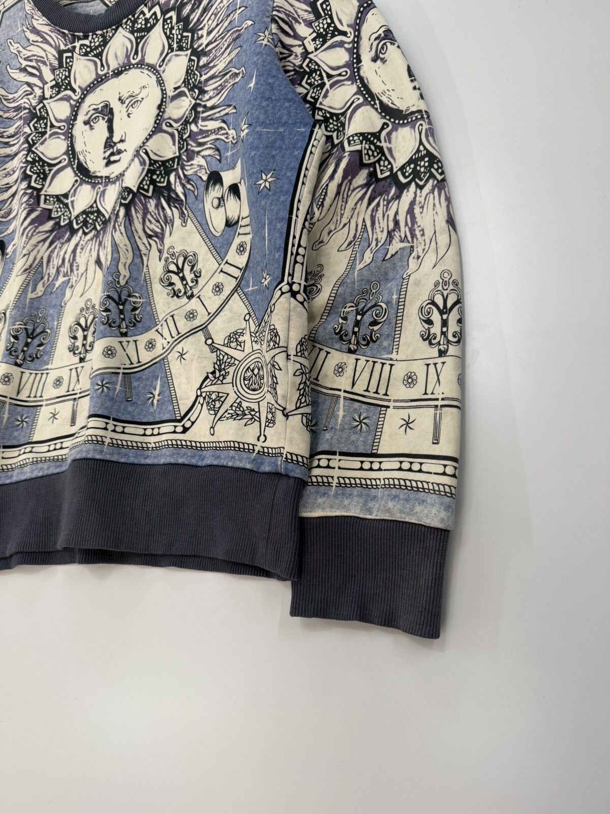 Dolce & Gabbana 🔥 D&G Majolica Sun Sweat Survival Distressed Celestial AOP Size L / US 10 / IT 46 - 3 Thumbnail