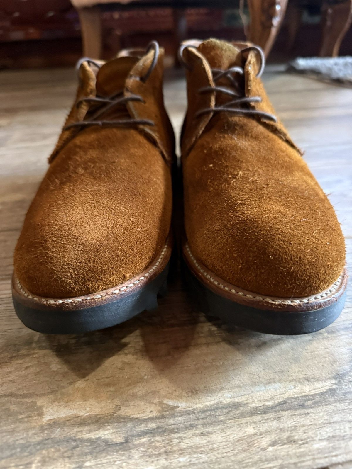 Steven Alan Steven Alan 8.5 M US Brown Suede Leather Chukka Boots Vibram Size US 8.5 / EU 41-42 - 2 Thumbnail