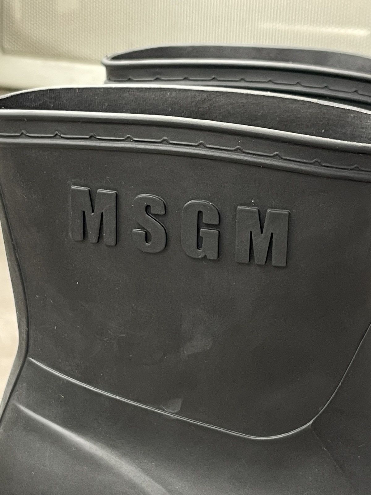 MSGM !DS! SS23 MSGM Scarpa Black Rubber Boots Size US 11 / EU 44 - 17 Thumbnail