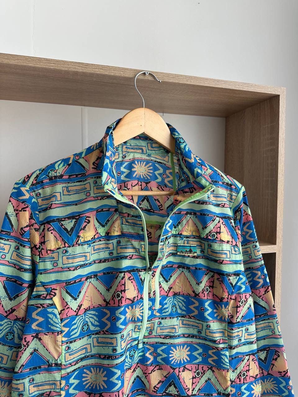 Patagonia × Vintage Vintage Patagonia Women’s Zip Pullover Print Jacket Size M / US 6-8 / IT 42-44 - 10 Thumbnail