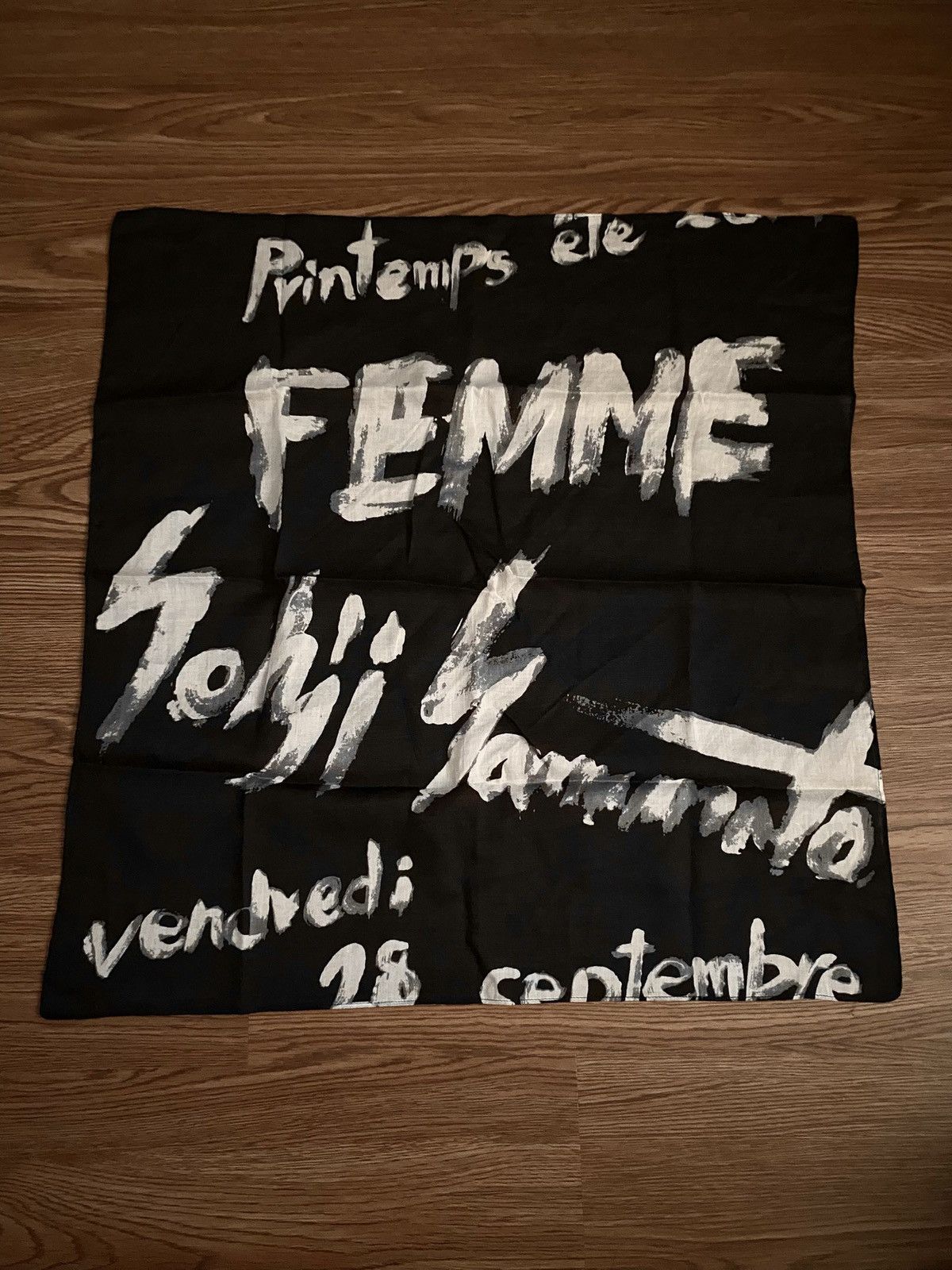 Yohji Yamamoto SS18 “南無阿弥陀仏” Square Tie | Grailed