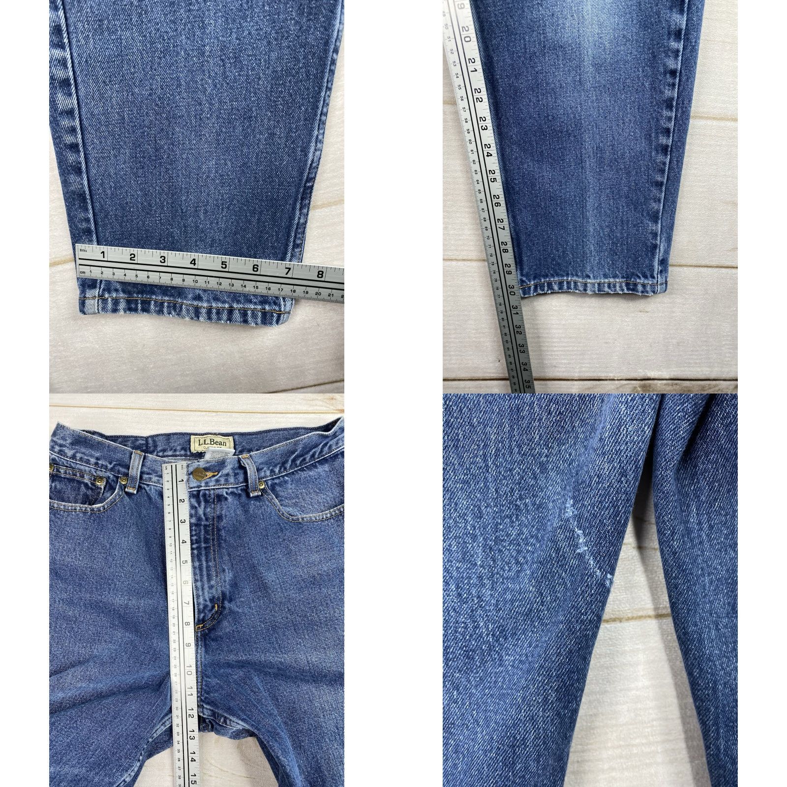Vintage VINTAGE L.L. Bean Jeans Women 14 M/T Blue Classic Fit High Rise Straight Leg 90s VTG Mom Mens Womens Girls? Size 36" / US 14 / IT 50 - 8 Thumbnail