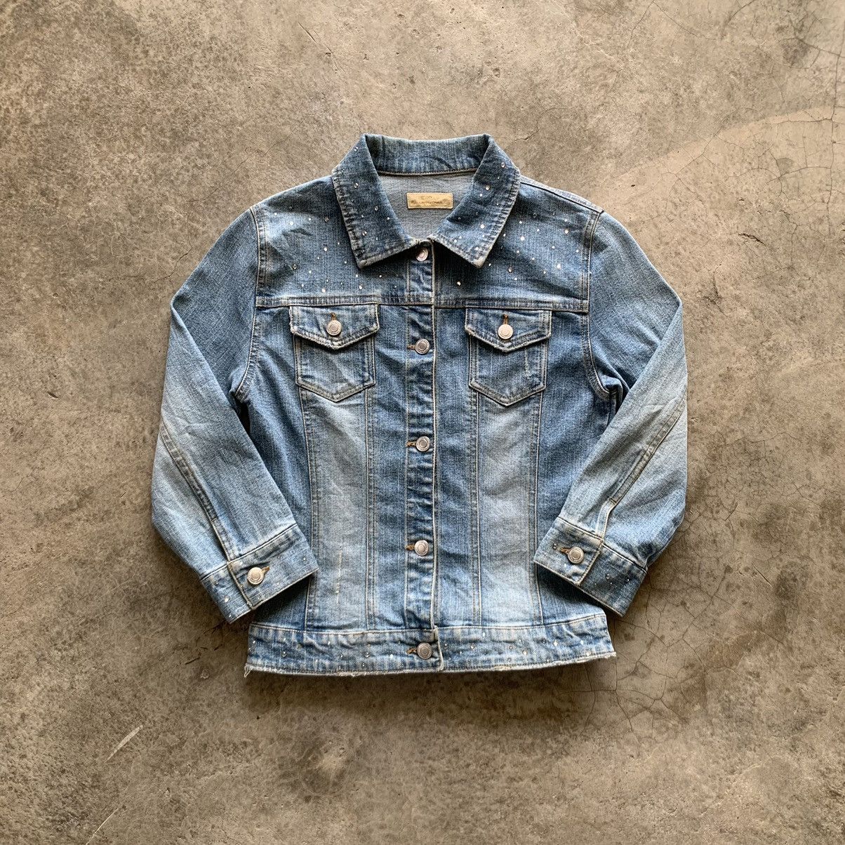 GOA Goa y2k rhinostones denim jacket Size M / US 6-8 / IT 42-44 - 1 Thumbnail