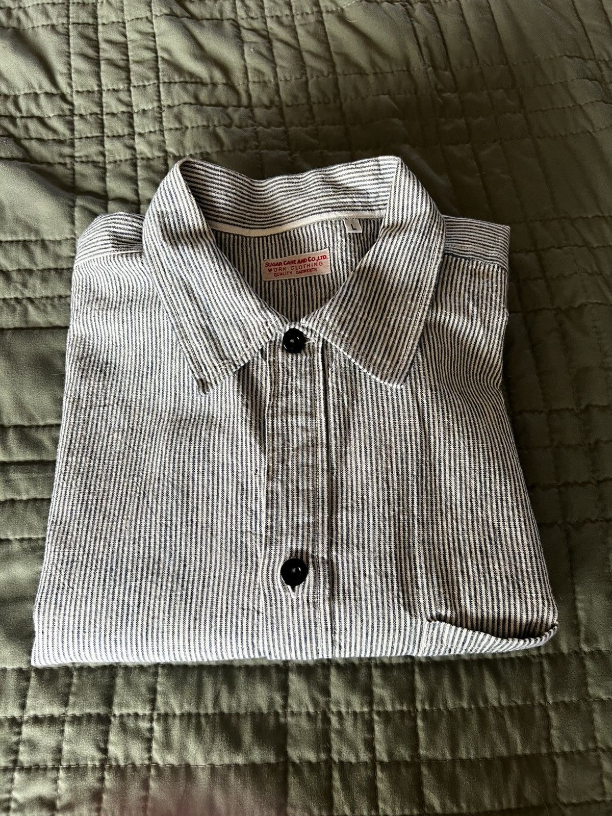 Sugar Cane AWA-AI Sugar Cane Fiber Blend Indigo Shirt