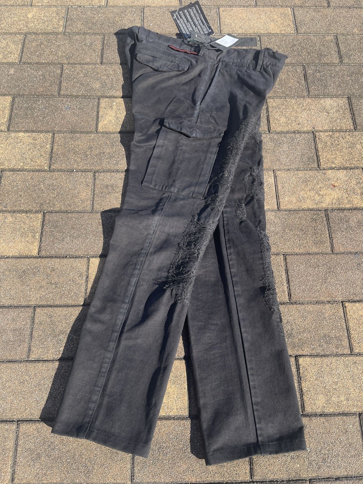 Other Cellar Door Patched Cargo pants Italian designer L1R Smoke Size US 31 - 5 Thumbnail