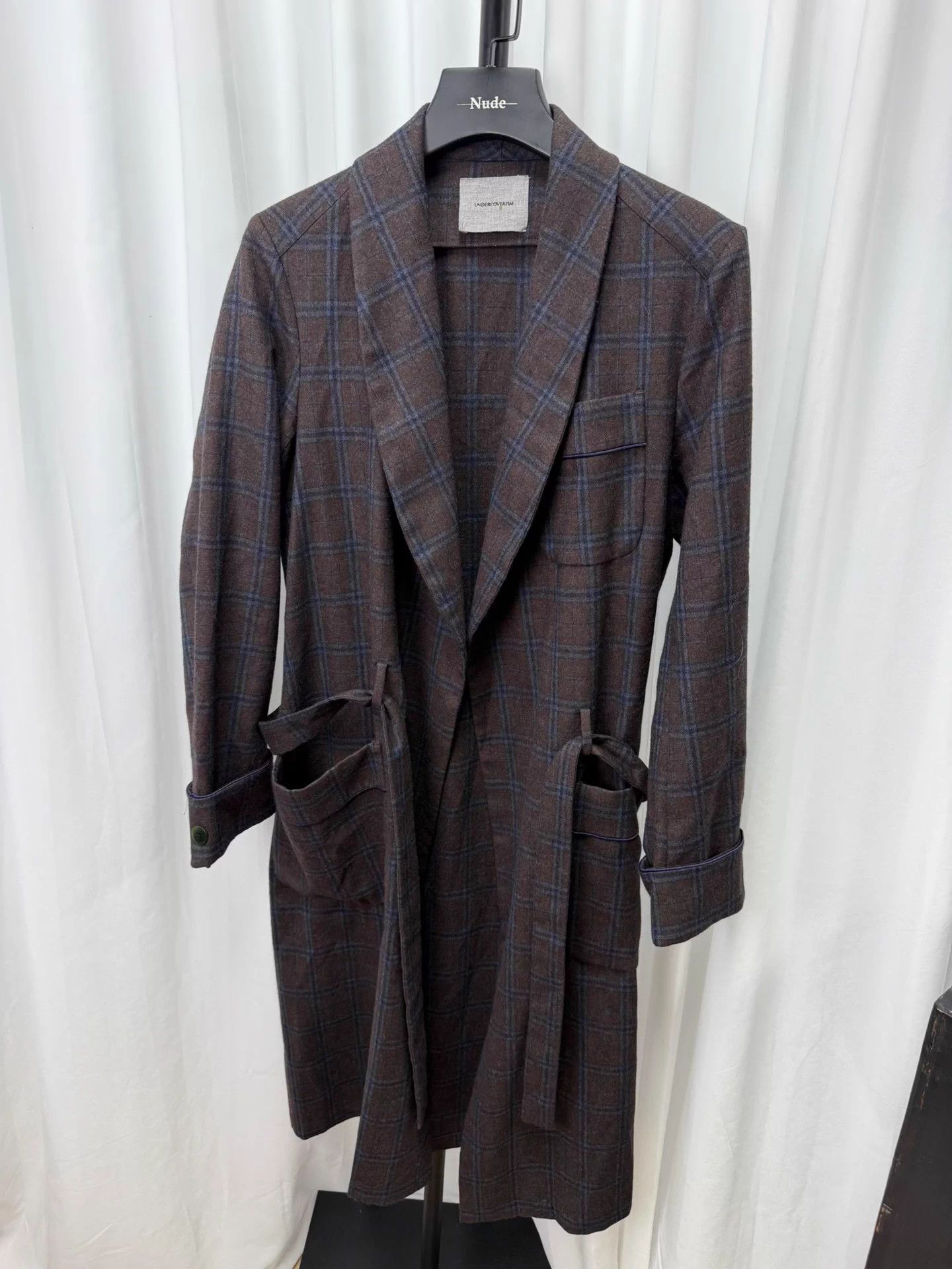Undercover UNDERCOVER Wool Plaid Bathrobe Coat Size US M / EU 48-50 / 2 - 1 Thumbnail
