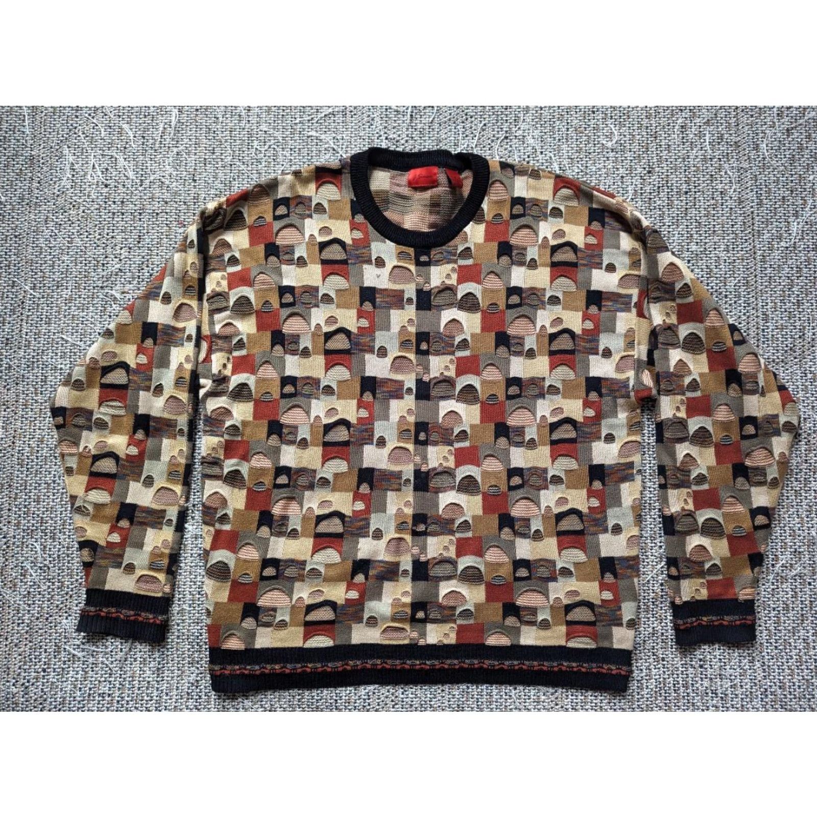 Coogi VINTAGE textured HIP-HOP beehive sweater Nike? Size US L / EU 52-54 / 3 - 5 Thumbnail