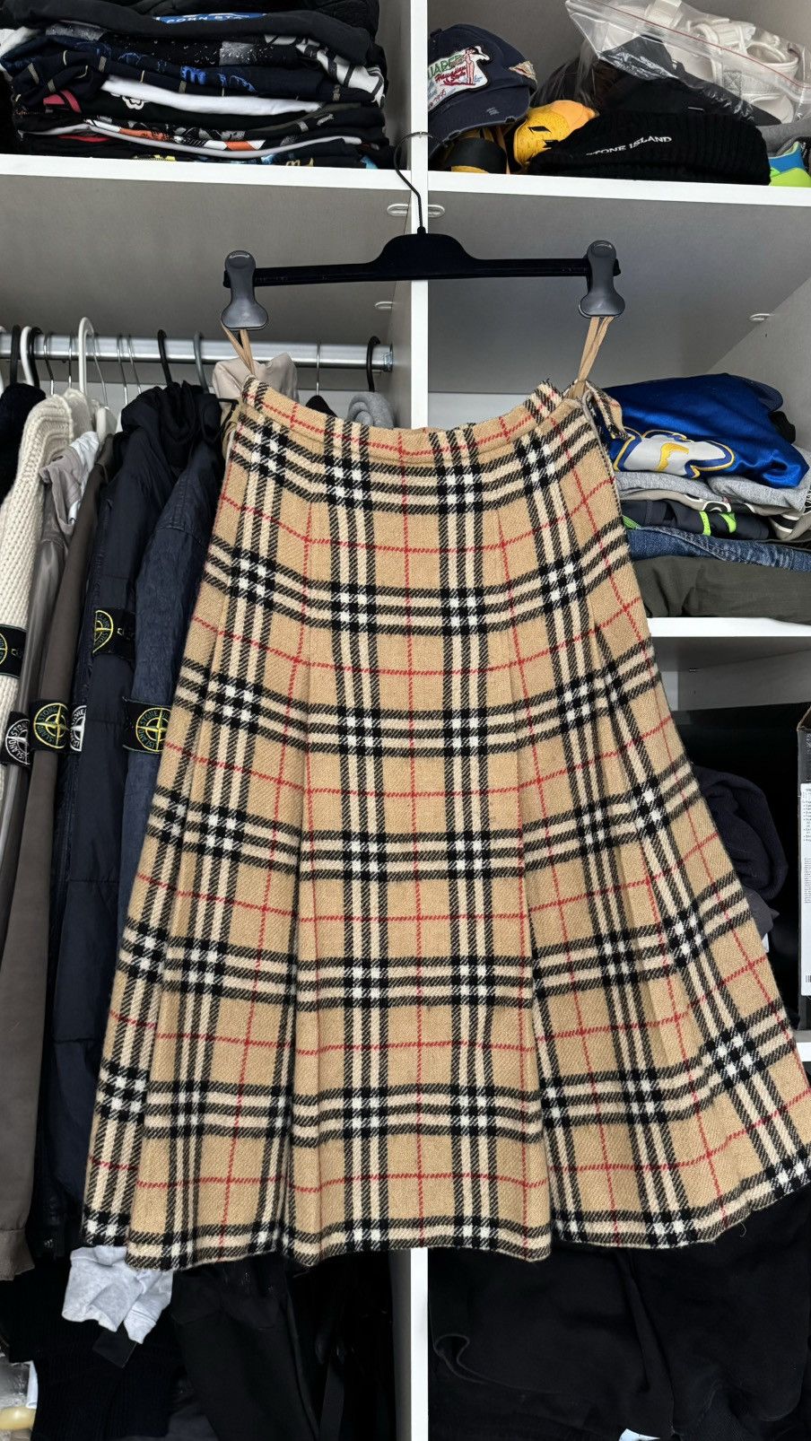 Burberry × Vintage 90s Vintage Burberrys skirt 100% wool Size 25" / US 0 / IT 36 - 2 Thumbnail