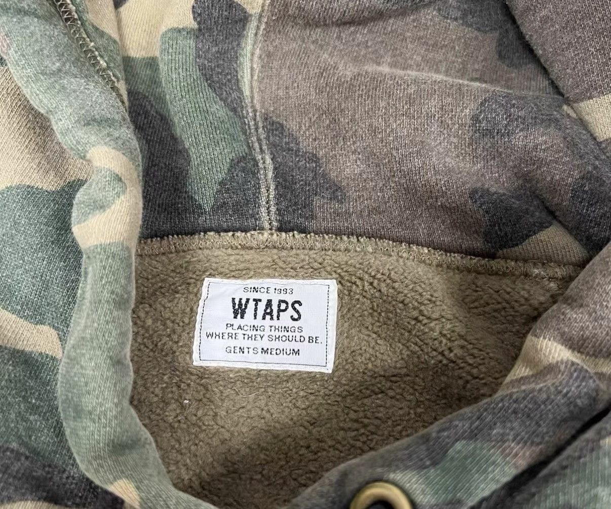 Wtaps WTAPS Camouflage Hoodie with Logo Print J16 Size US M / EU 48-50 / 2 - 6 Thumbnail