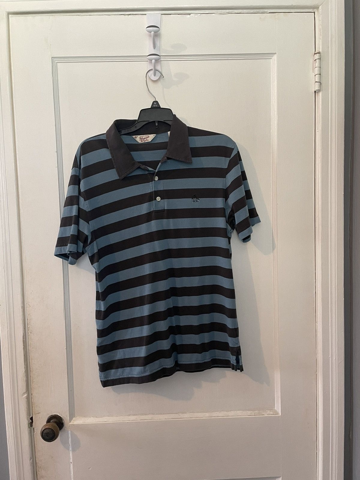Original Penguin × Vintage Blue and Brown Penguin Medium Polo Size US M / EU 48-50 / 2 - 1 Thumbnail