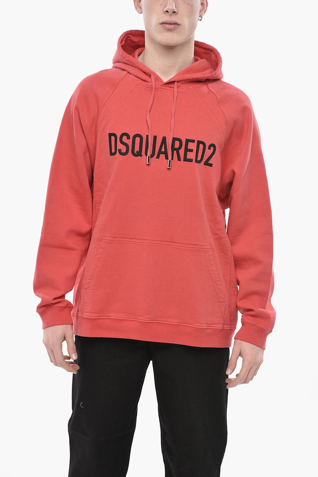 Dsquared2 Solid-Color Hoodie HERCA FIT with Embossed Logo Size US L / EU 52-54 / 3 - 1 Thumbnail