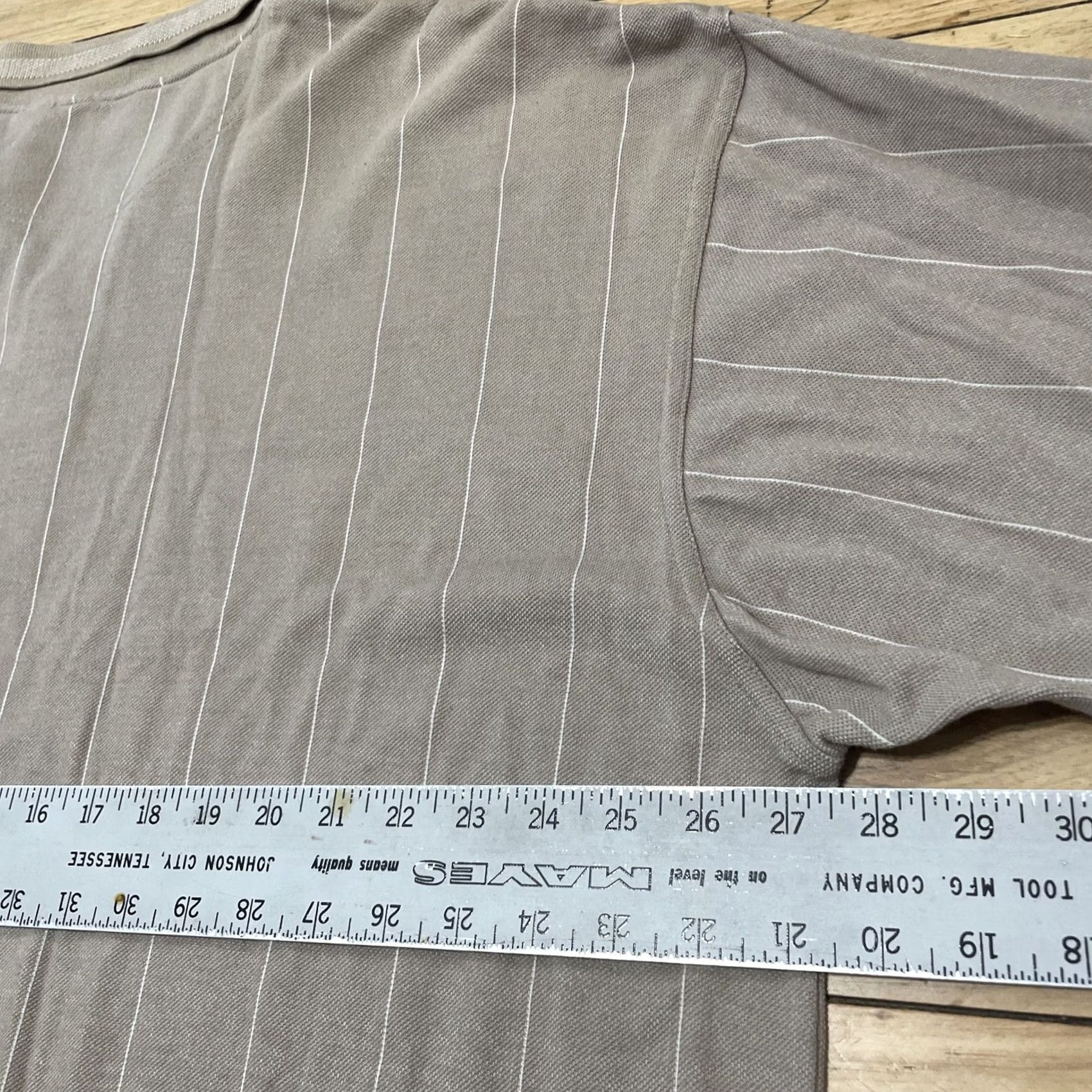 Arrow VINTAGE TOURNAMENT ARROW Polo Shirt 2XL Men Brown Stripe Casual Short Sleeve Shirt Men Brown Stripe Polo Size US XXL / EU 58 / 5 - 7 Thumbnail