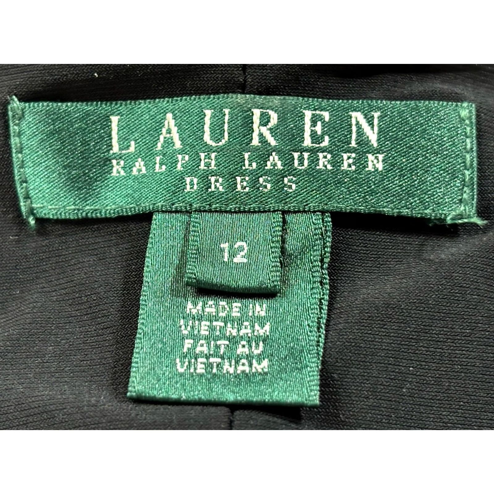 Ralph Lauren Lauren Ralph Lauren Sheath Dress Women’s 12 Black Circles Twist Front Stretch Size XL / US 12-14 / IT 48-50 - 7 Thumbnail