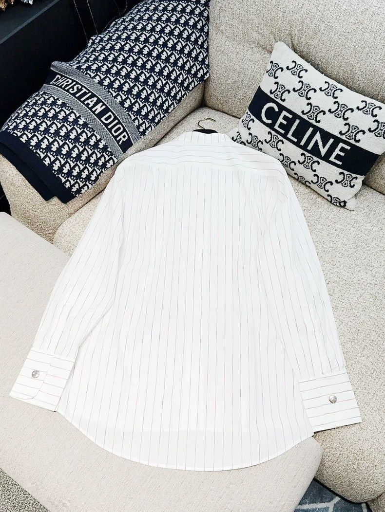 Chanel Chanel White colored striped long-sleeved shirt Size XS / US 0-2 / IT 36-38 - 3 Thumbnail