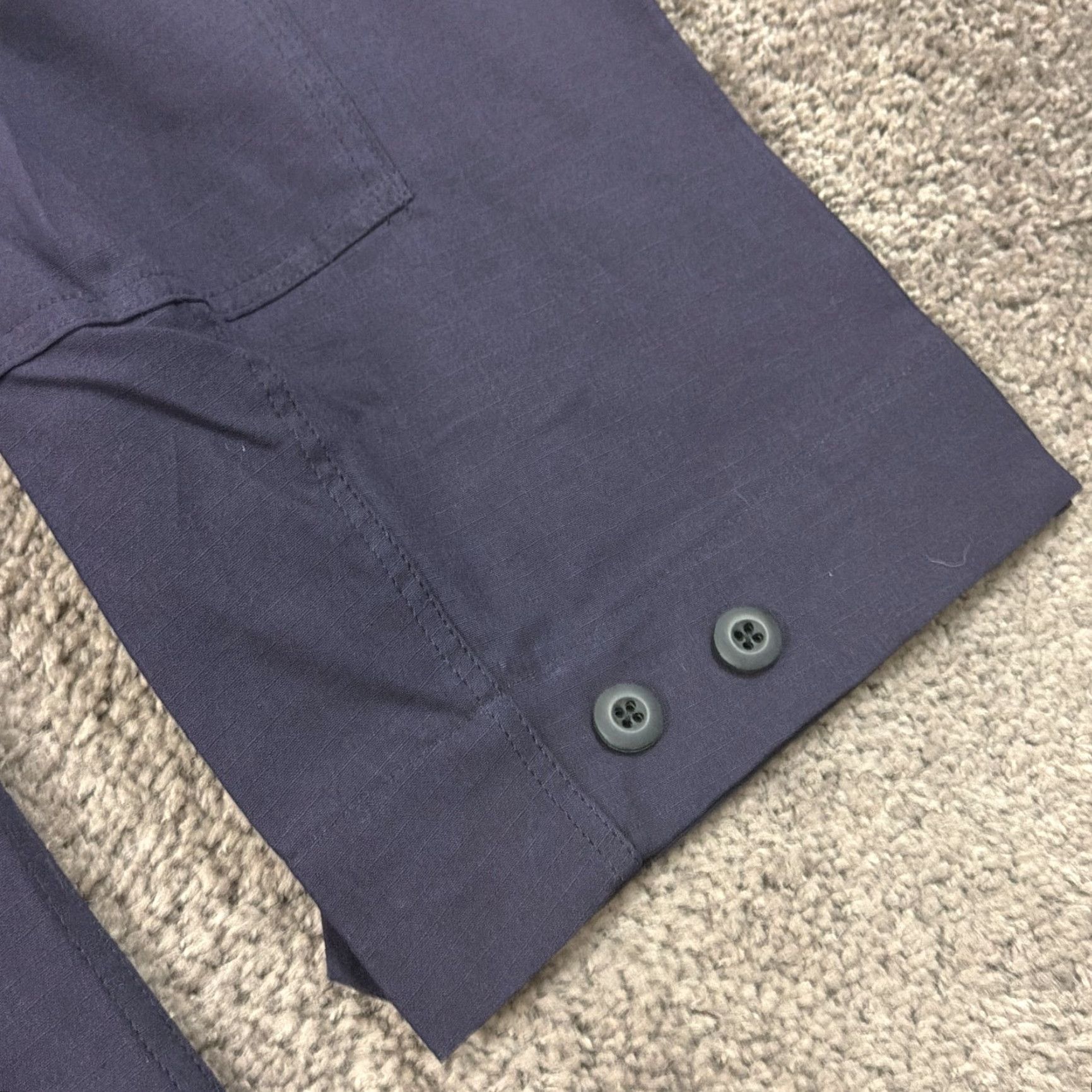 Vintage Tru-Spec Shirt Mens 4XL Blue Canvas Tactical Utility Long Sleeve Pockets Work Button-Up Shirt Mens 4XL Regular Blue Workwear Pockets Size US XXL / EU 58 / 5 - 5 Thumbnail