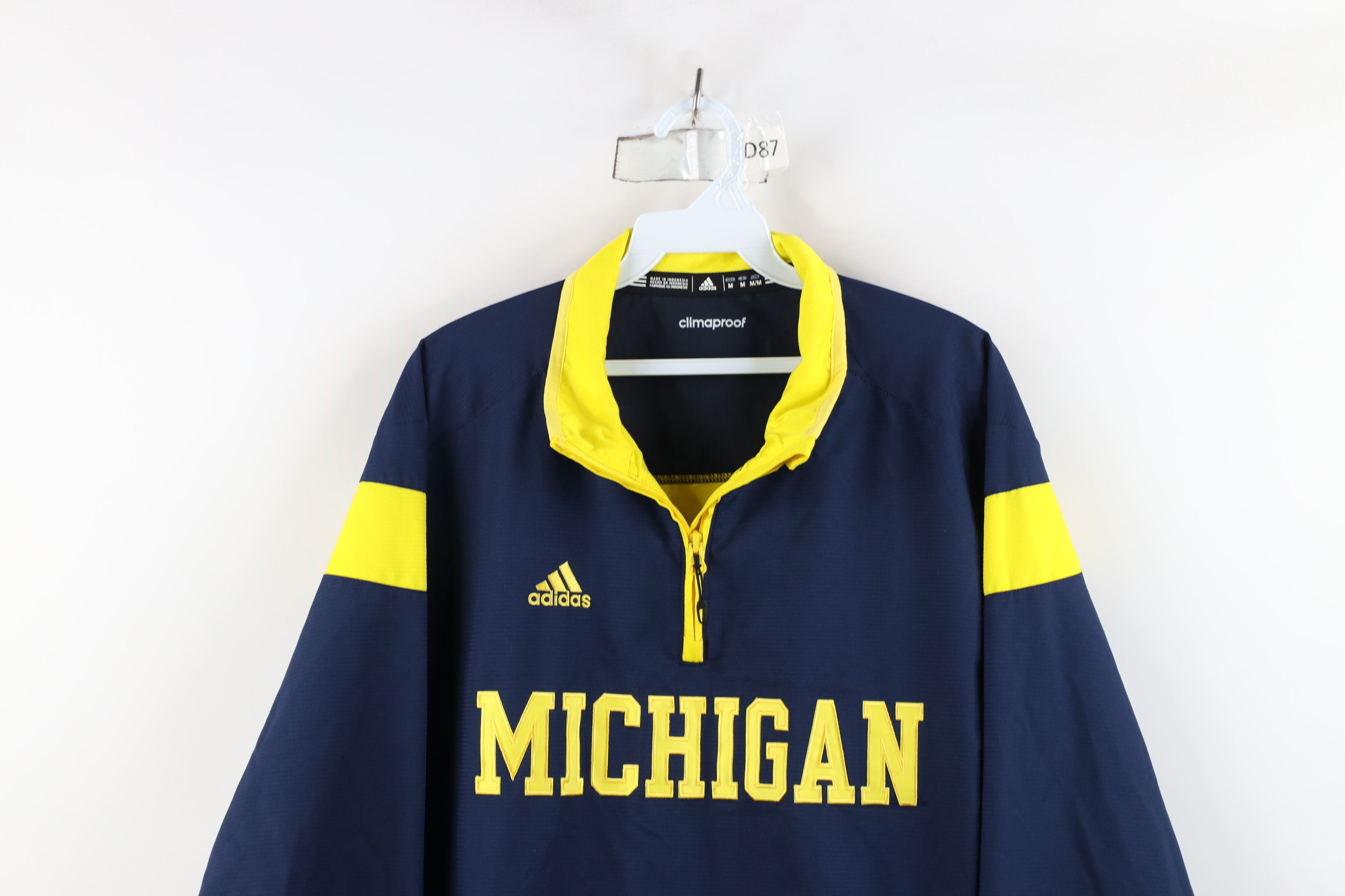 Adidas × Vintage Adidas University of Michigan Football Windbreaker Jacket Size US M / EU 48-50 / 2 - 2 Thumbnail