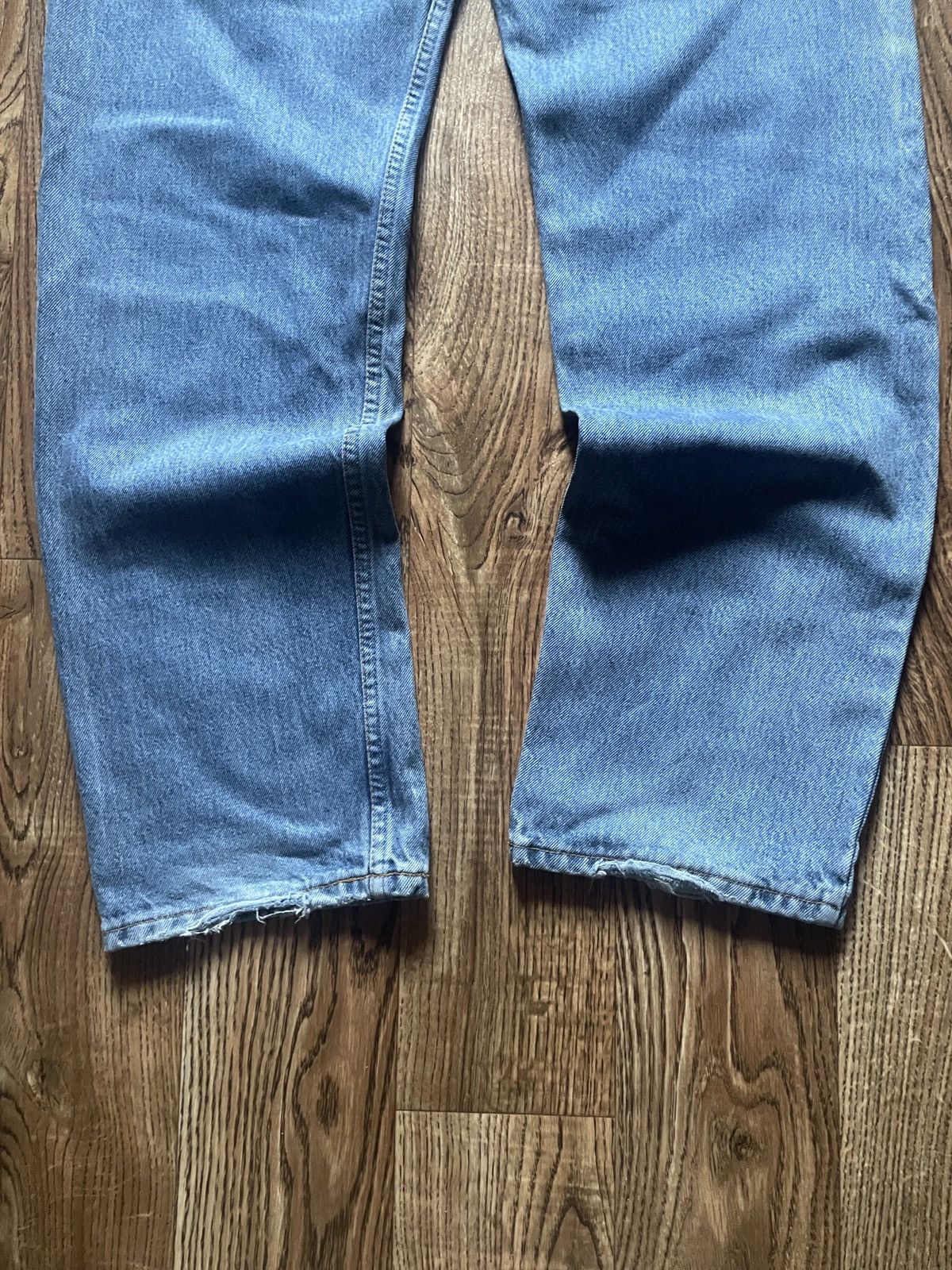 Levi's Vintage Levi’s 615 Baggy Blue Orange tab Faded Jeans Size US 34 / EU 50 - 3 Thumbnail