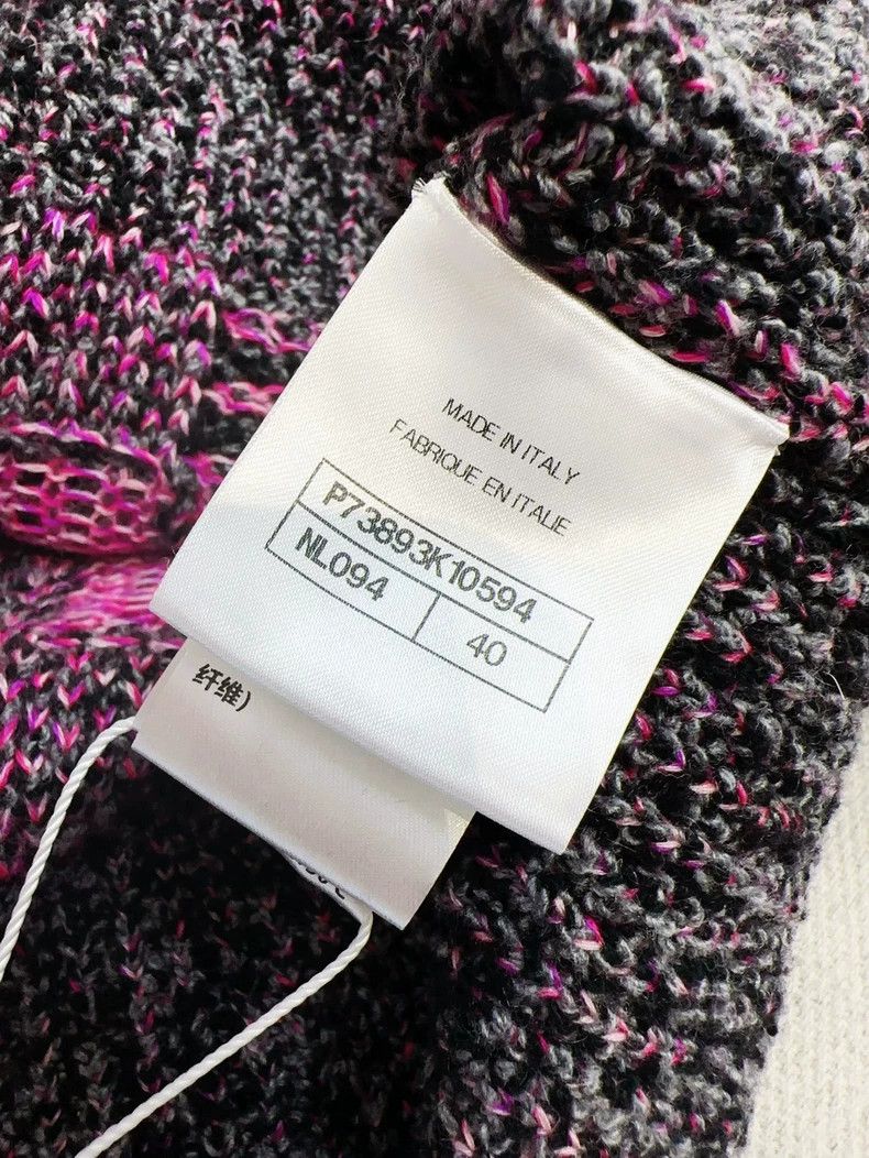 Chanel Chanel 22k purple and gray plaid sleeveless knitted vest Size S / US 4 / IT 40 - 6 Thumbnail