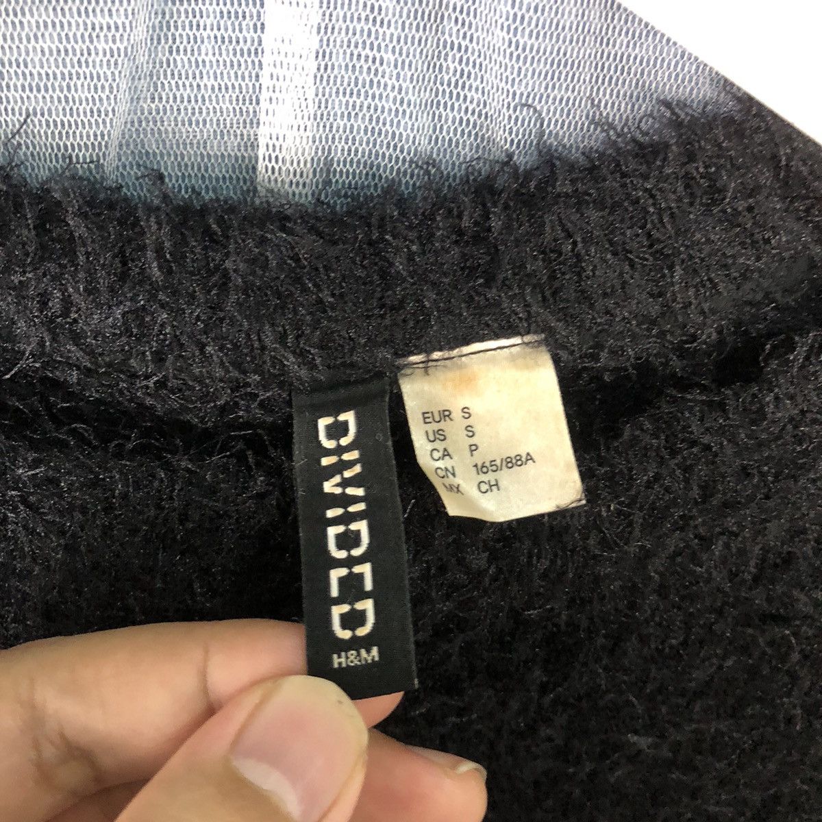 Divided × H&M × Homespun Knitwear Vintage Divided Mohair Knitwear H&M Black #914 Size S / US 4 / IT 40 - 9 Thumbnail